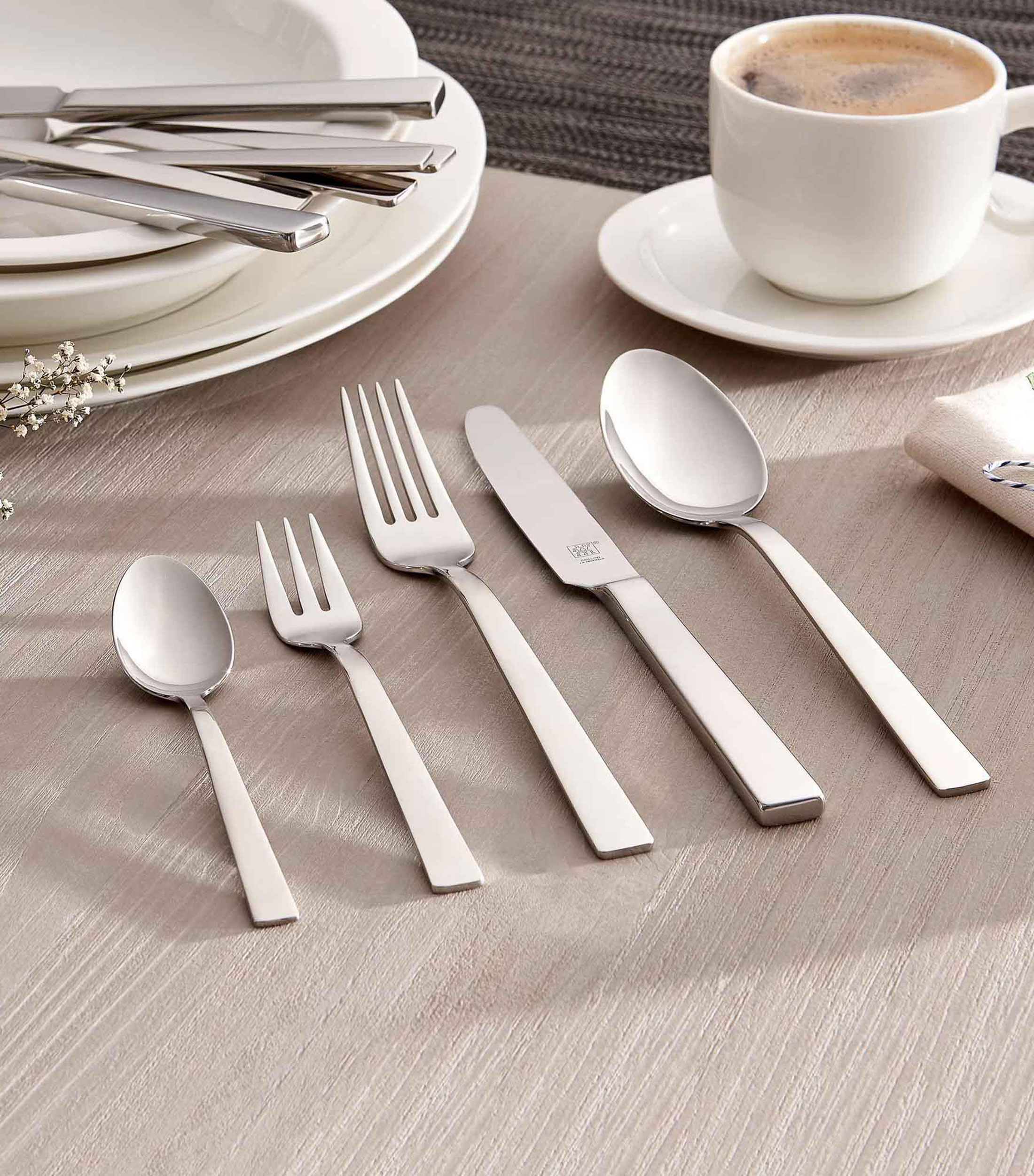 Set de cubiertos 30 piezas King en acero inoxidable