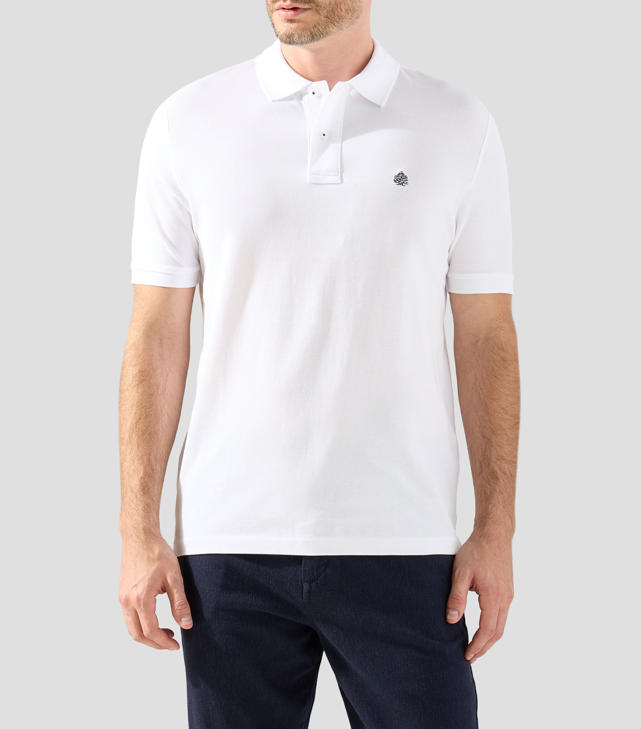 Playera polo manga corta lisa Hombre