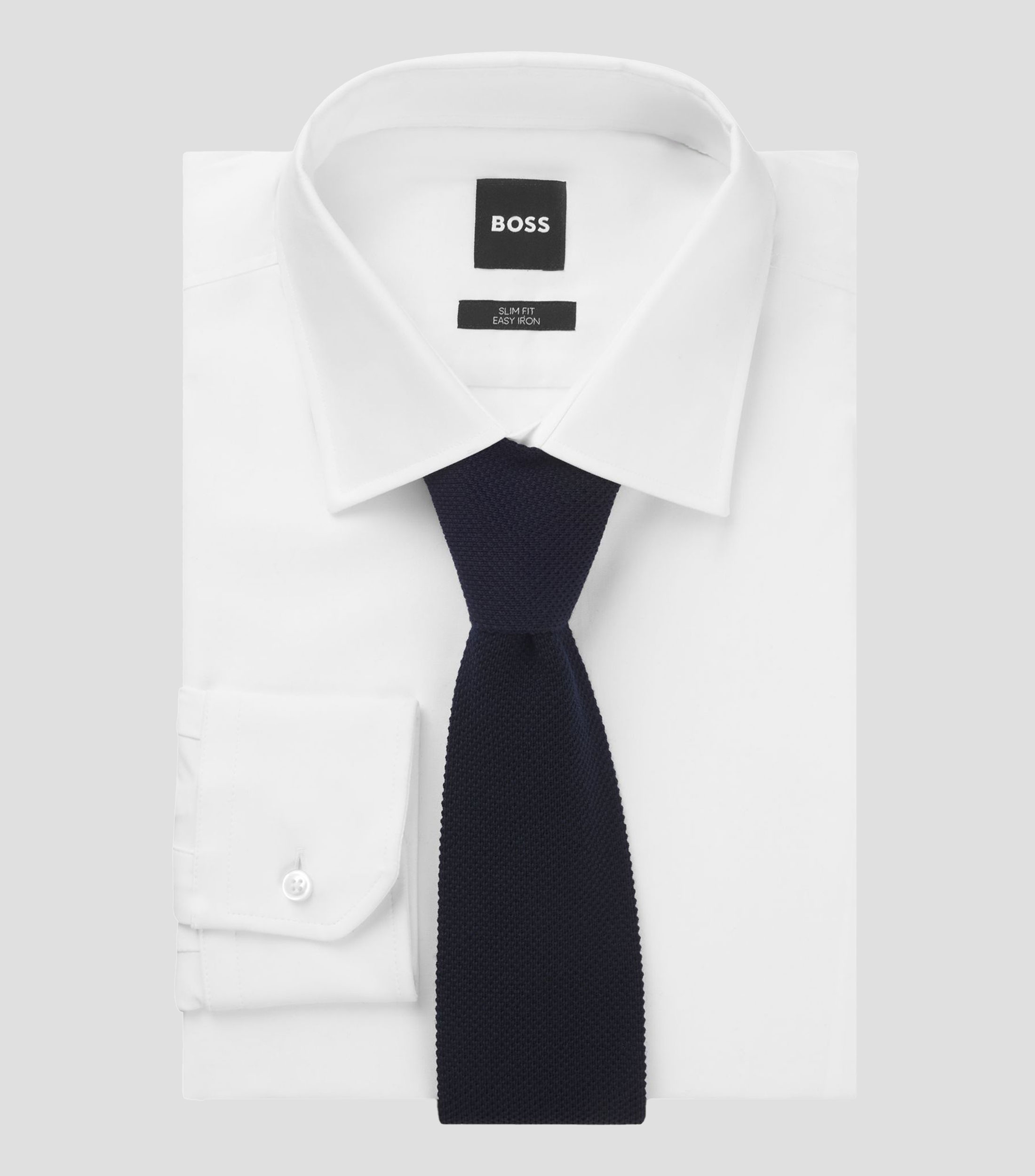 Corbata BECKHAM x BOSS de punto en lana Hombre