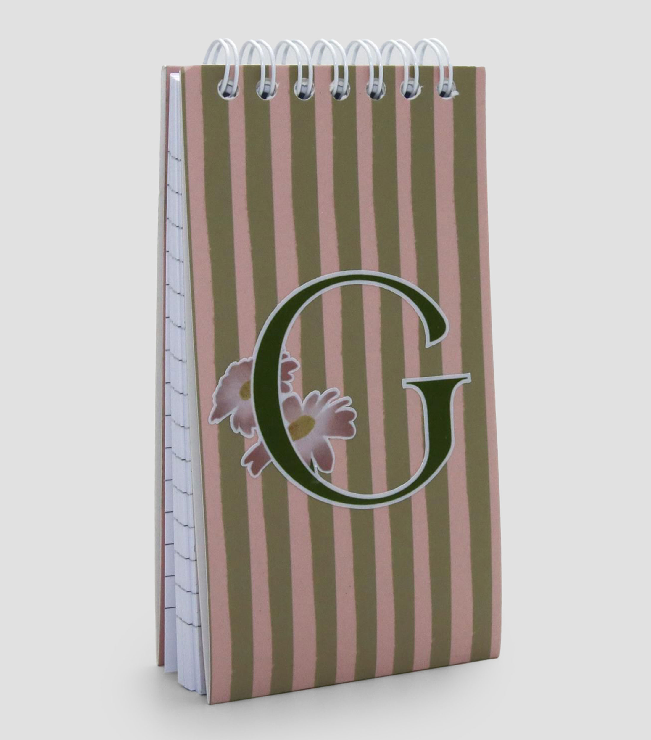 Libreta chica inicial "G", hojas raya