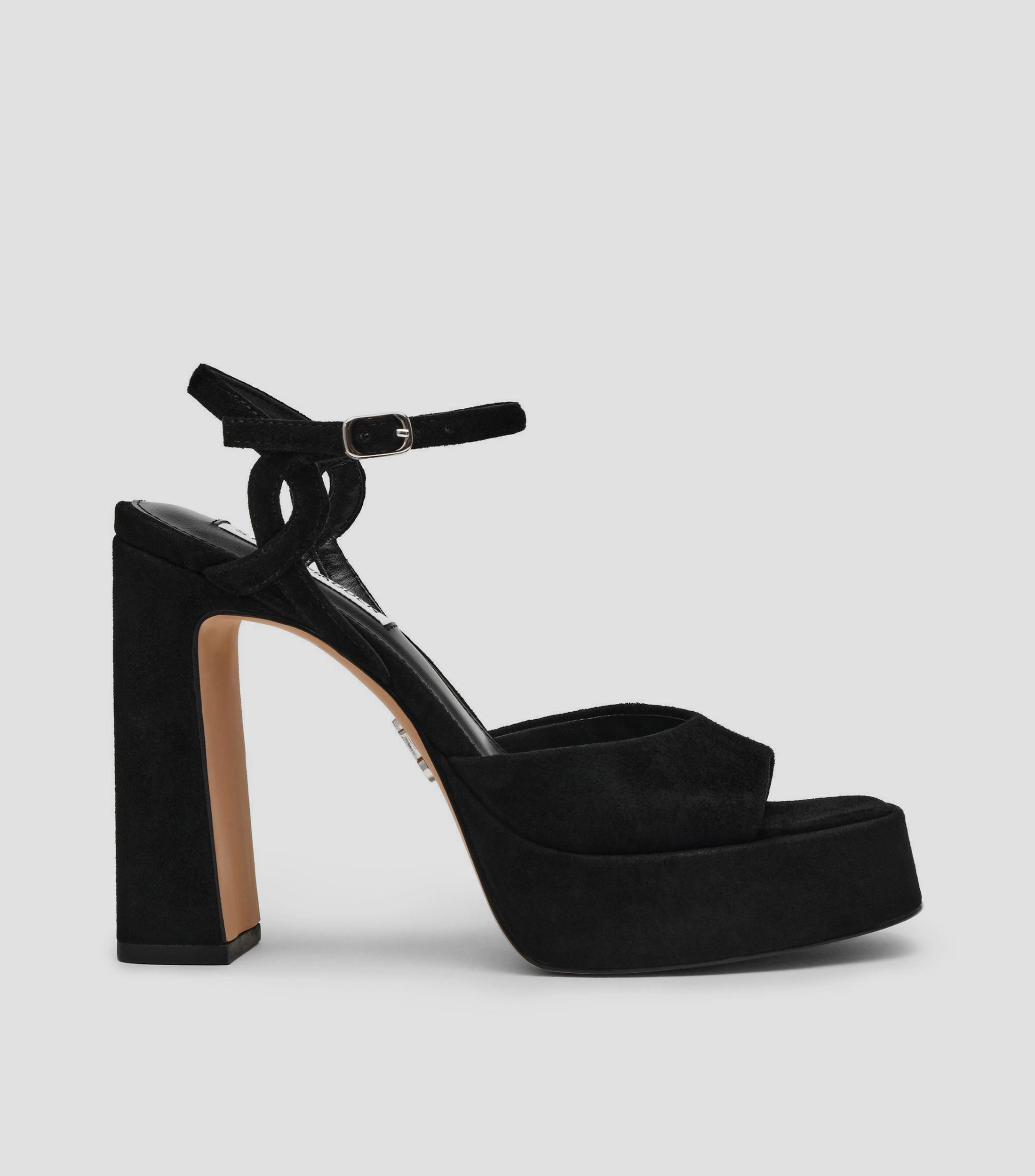 Sandalias con tacón alto cuadrado Mujer