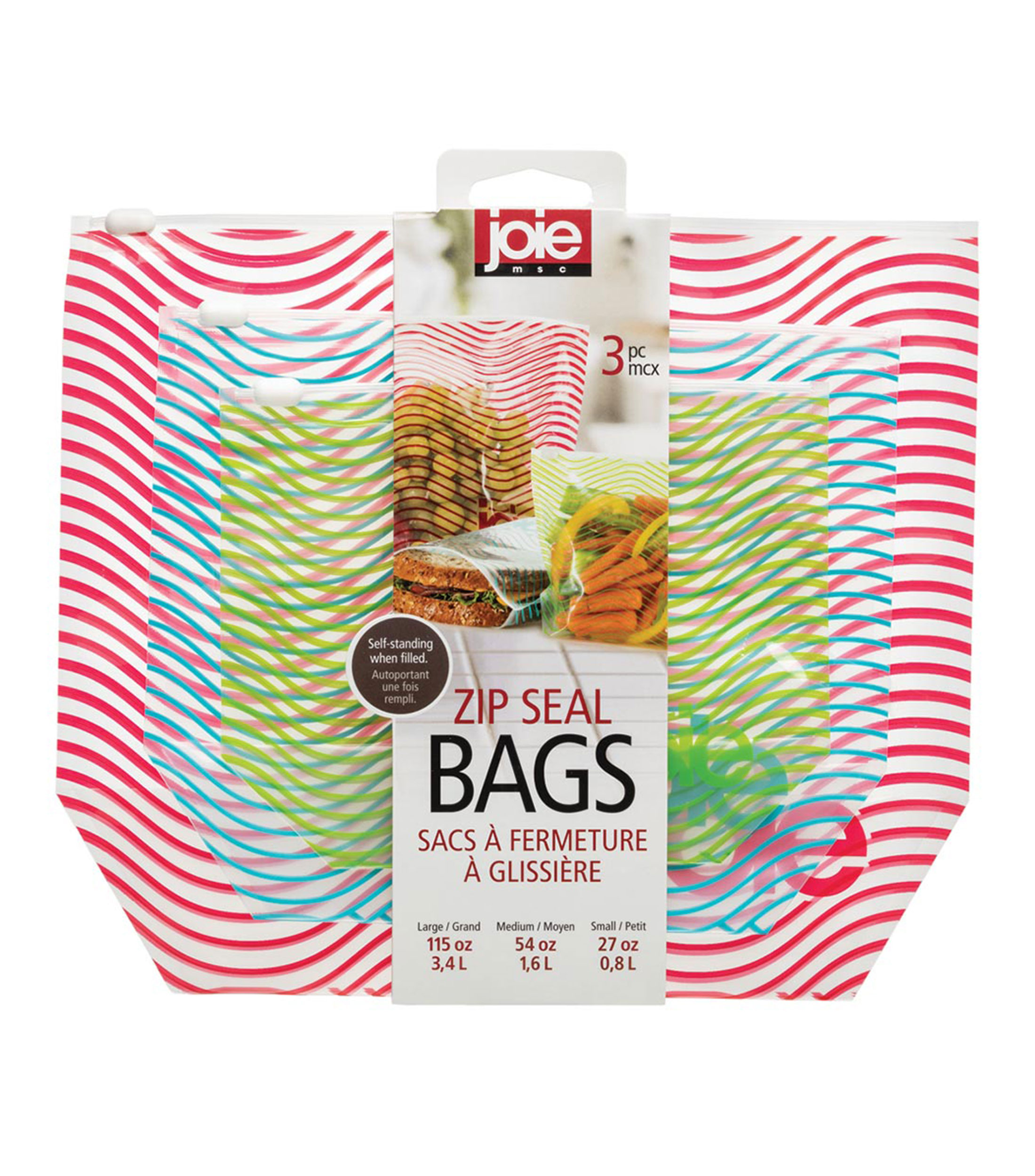 Set 3 Bolsas Reusables Multicolor