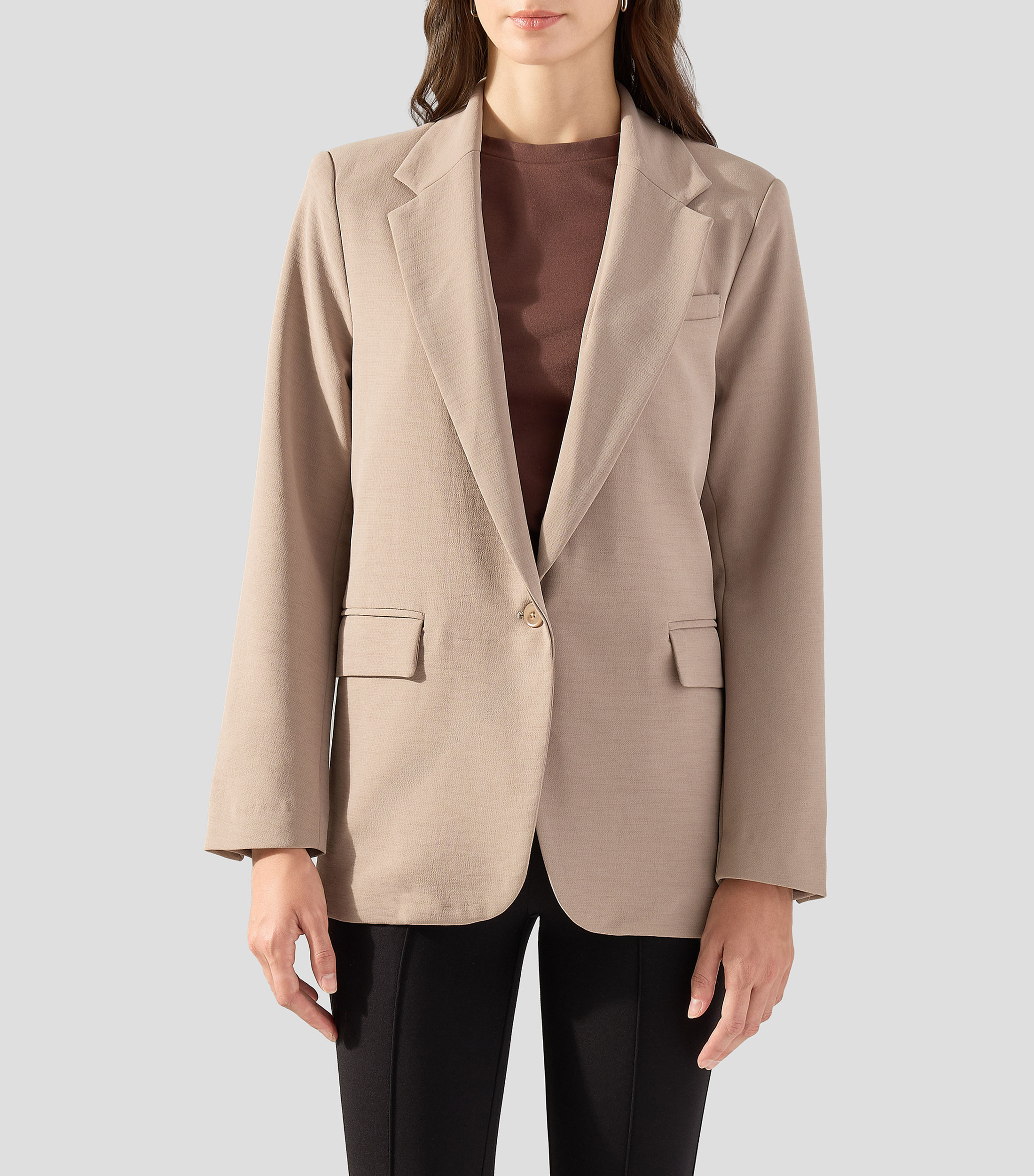 Blazer Sólido Mujer