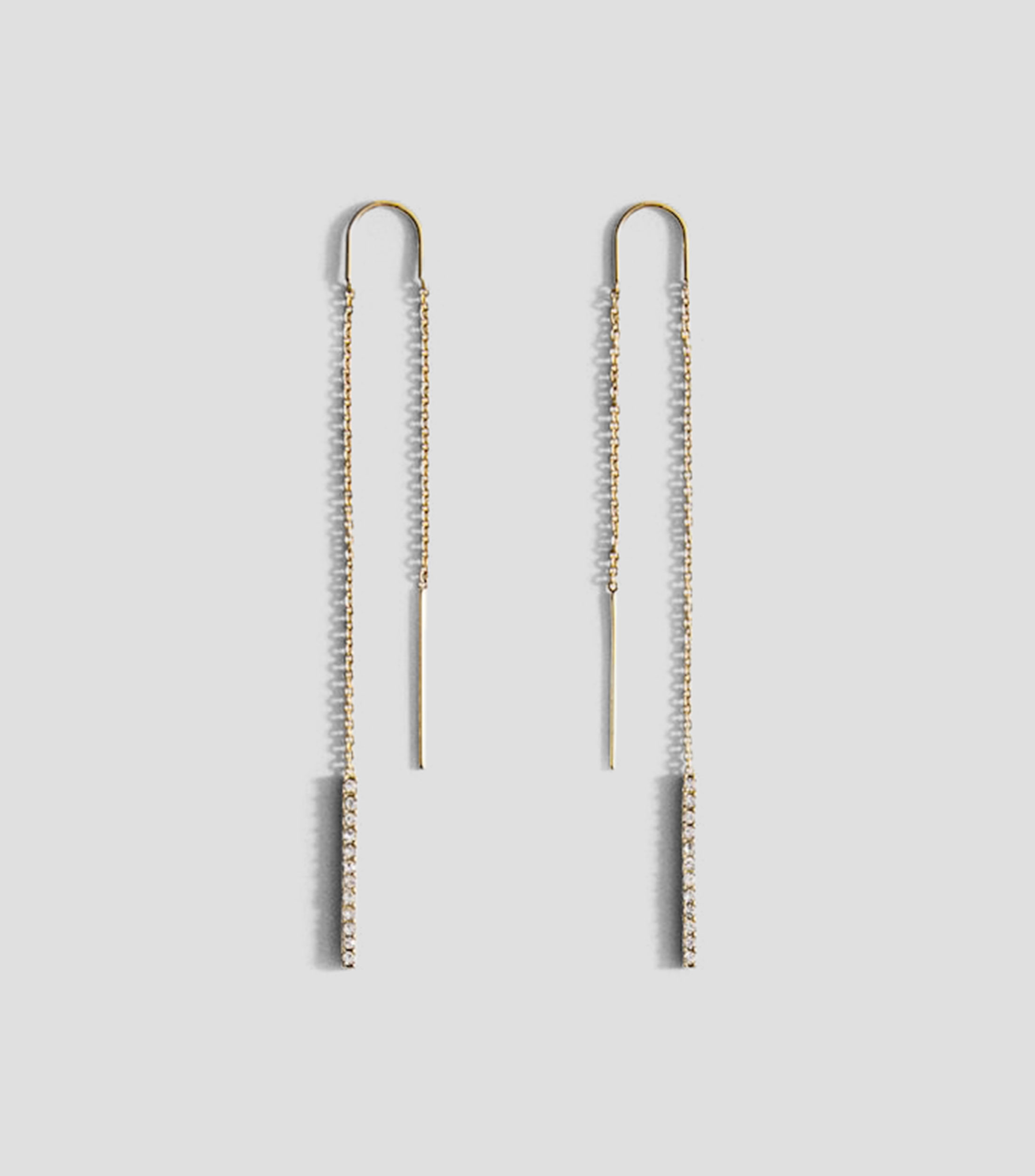 Pendientes colgantes con cristales Mujer