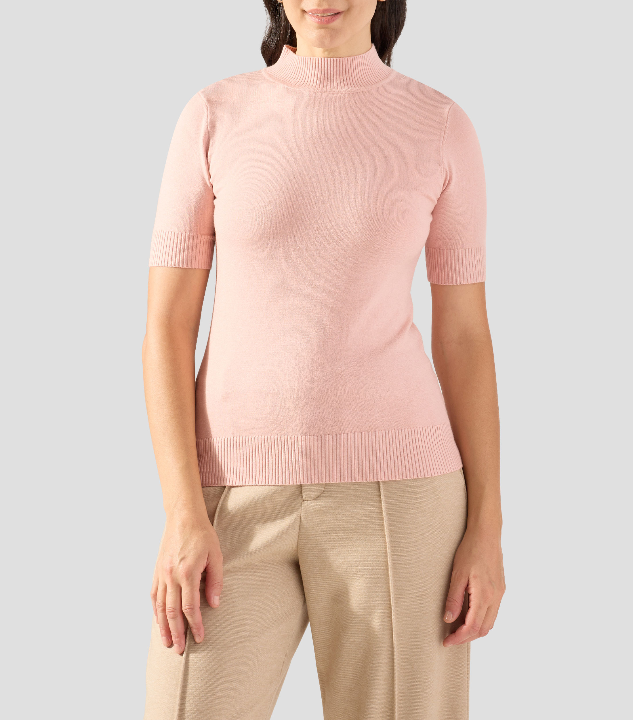 Suéter cuello perkins Mujer
