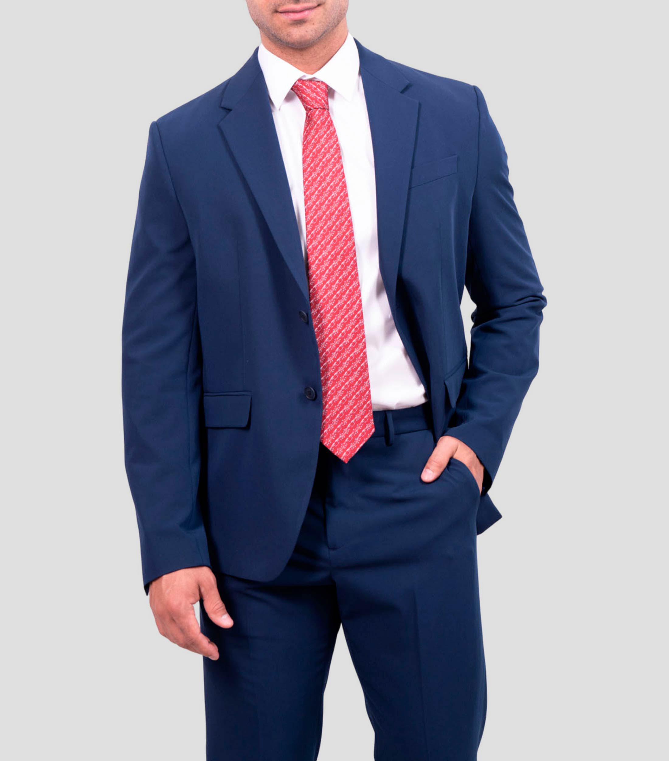 Corbata ancha de seda roja Quetzalcóatl