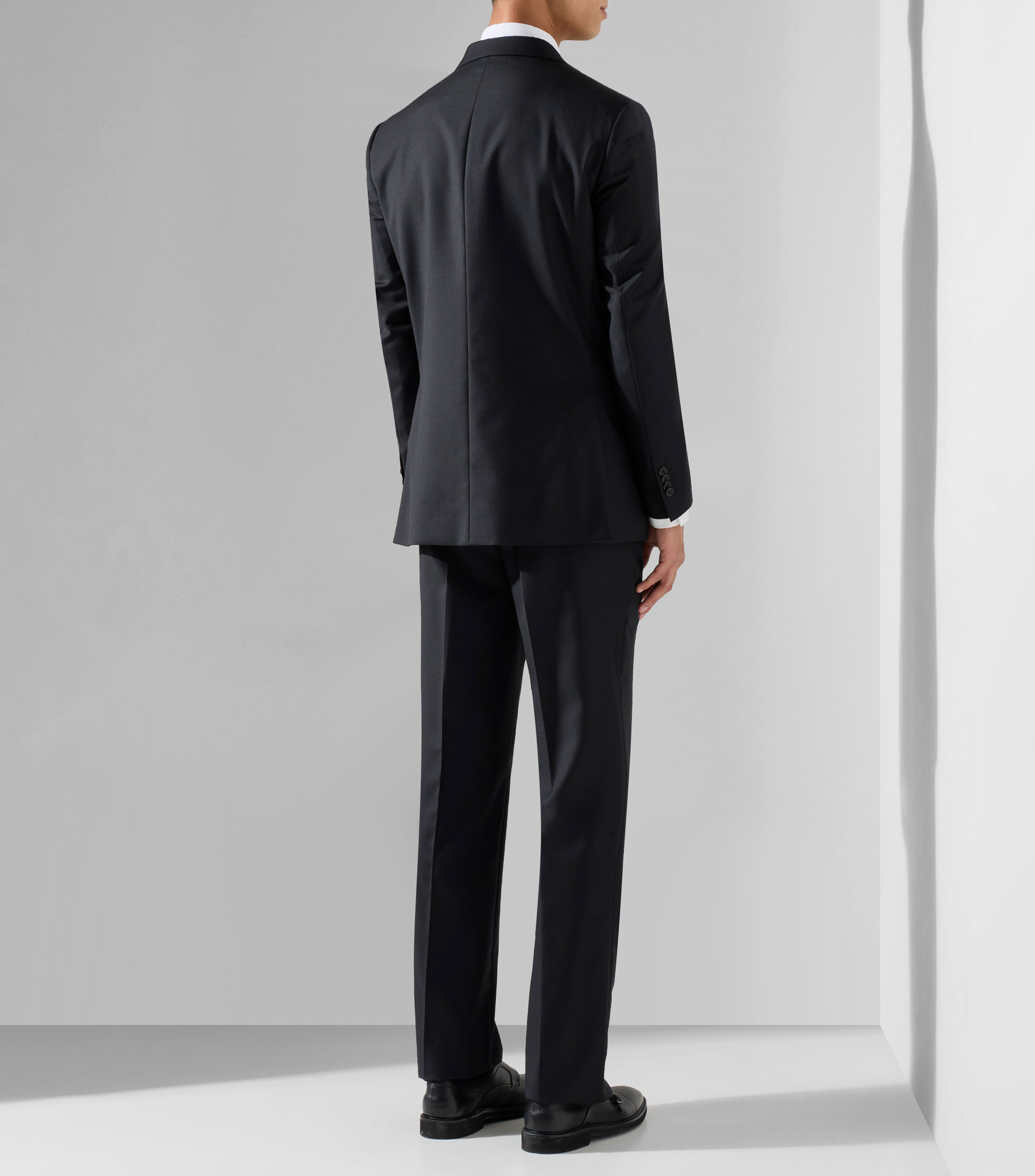 Traje de lana corte regular liso Hombre