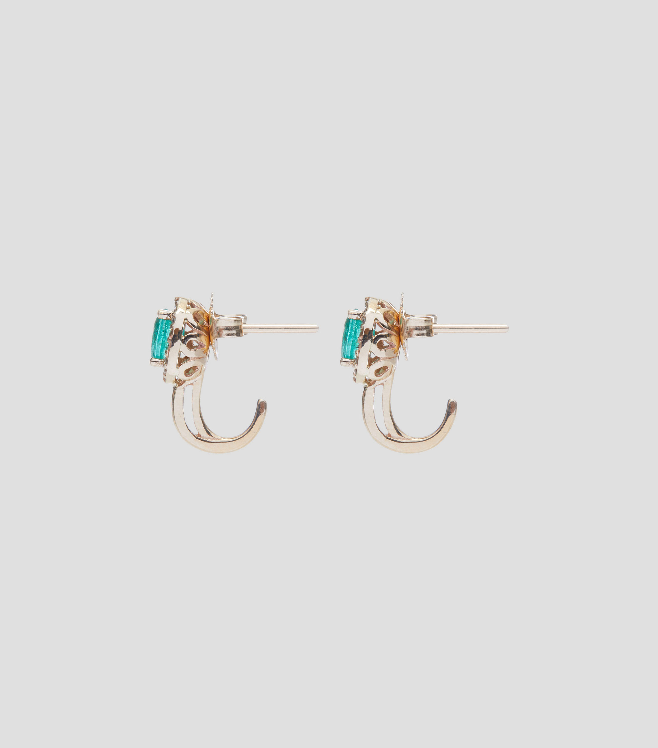 Aretes en oro amarillo de 14 Kts Mujer