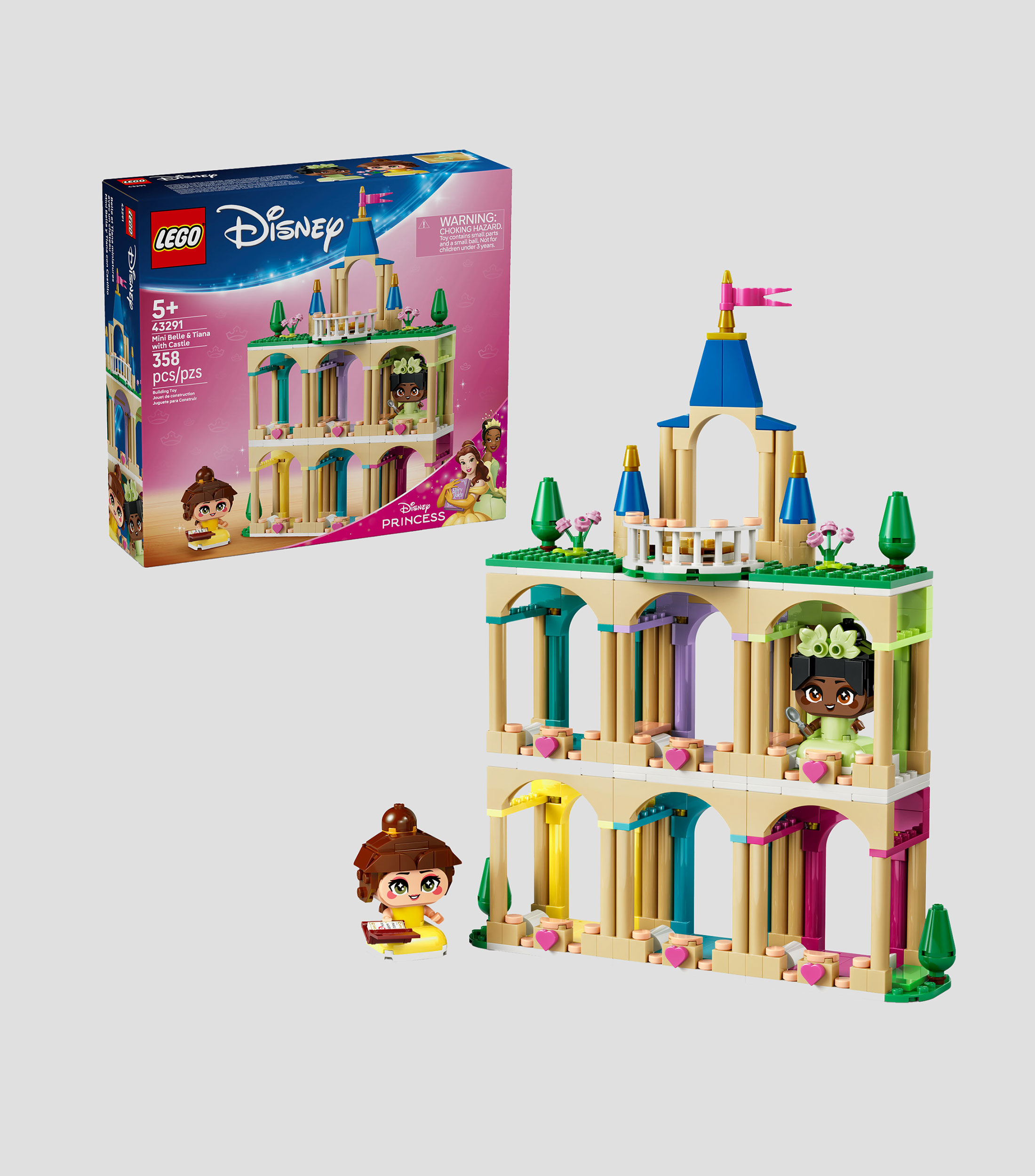 Lego Disney, Princess Mini Bella y Tiana con Castillo