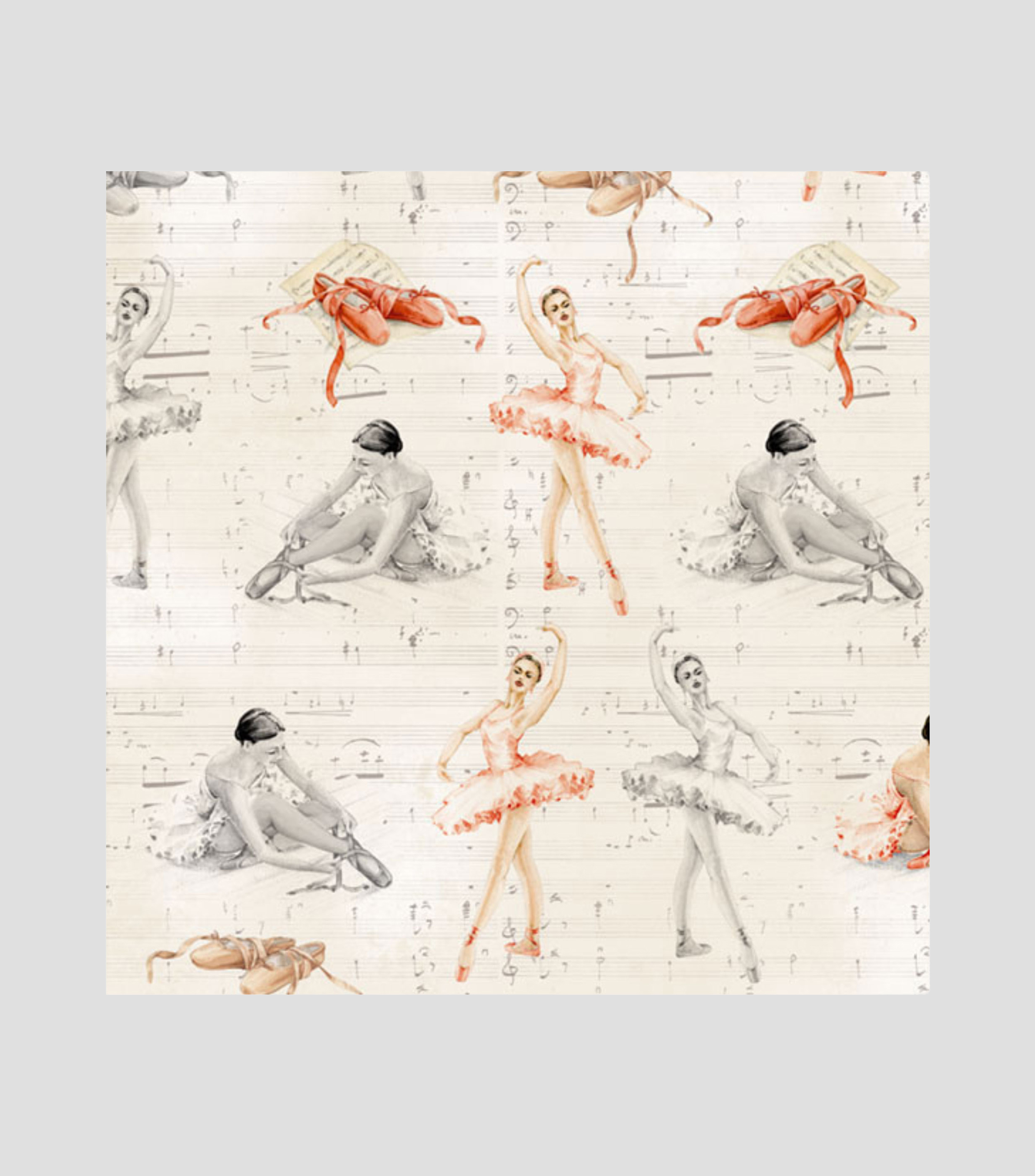 Pliego de papel Bailarinas 50x70 cm