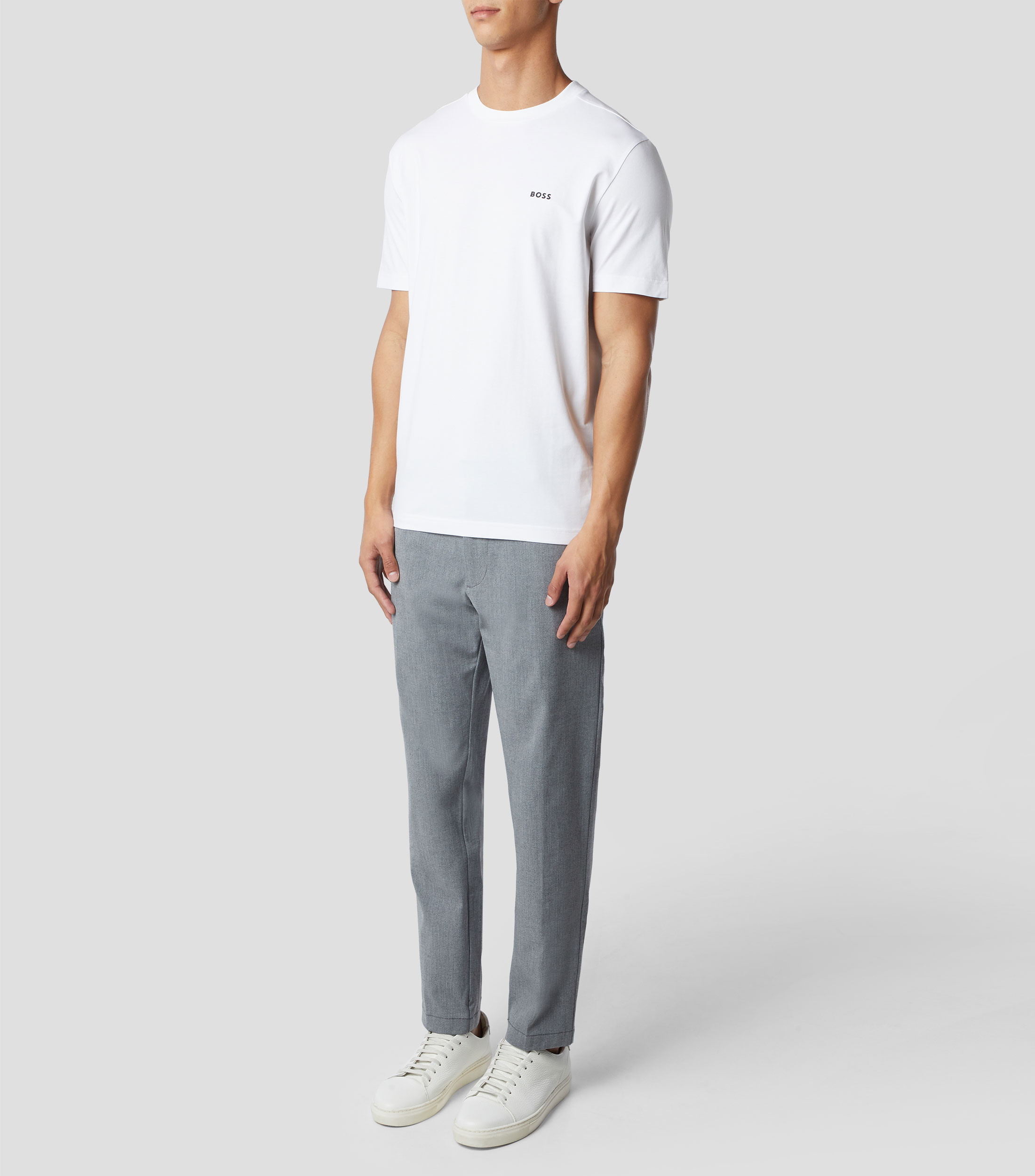 Playera de cuello redondo con manga corta Hombre
