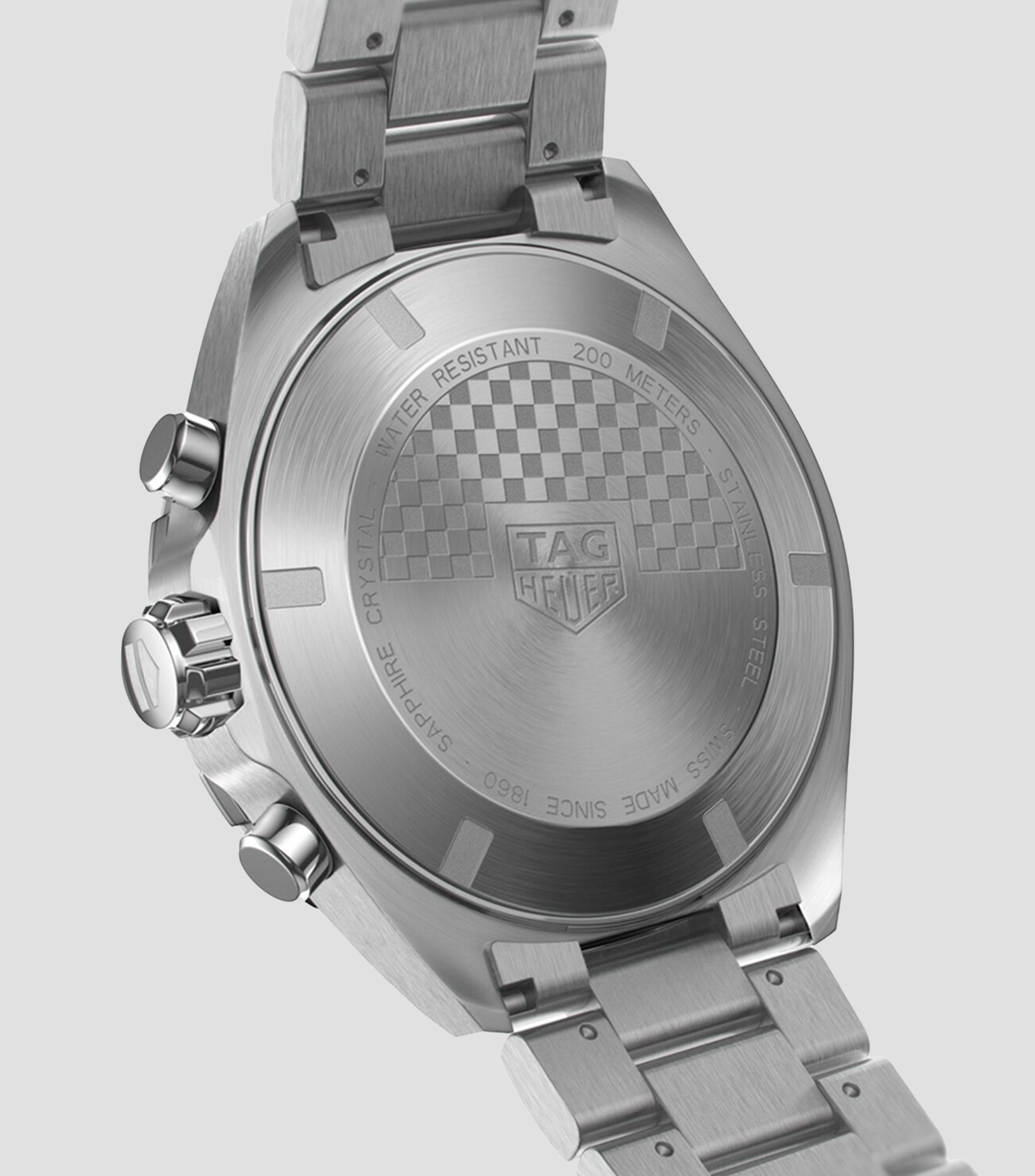 Reloj para hombre Fórmula 1 casual plateado, azul