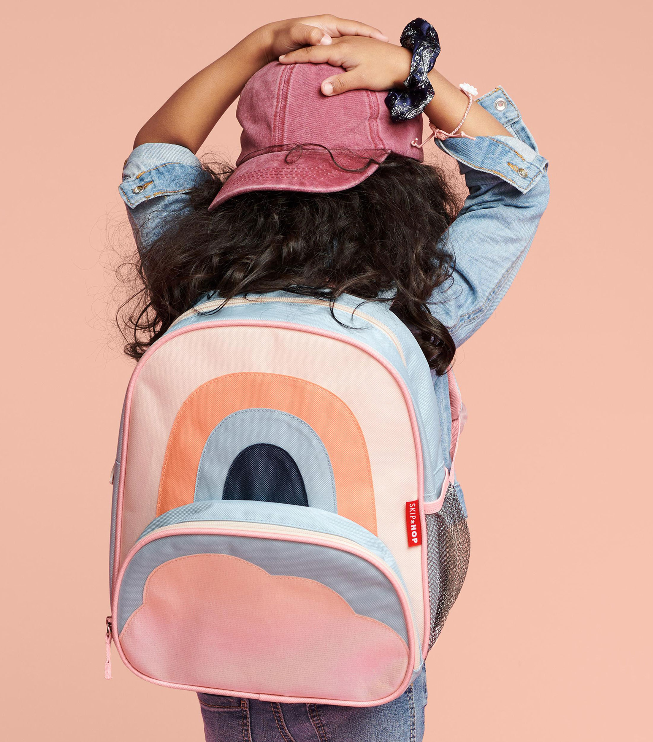 Mochila Escolar Arcoíris Rosa Niña