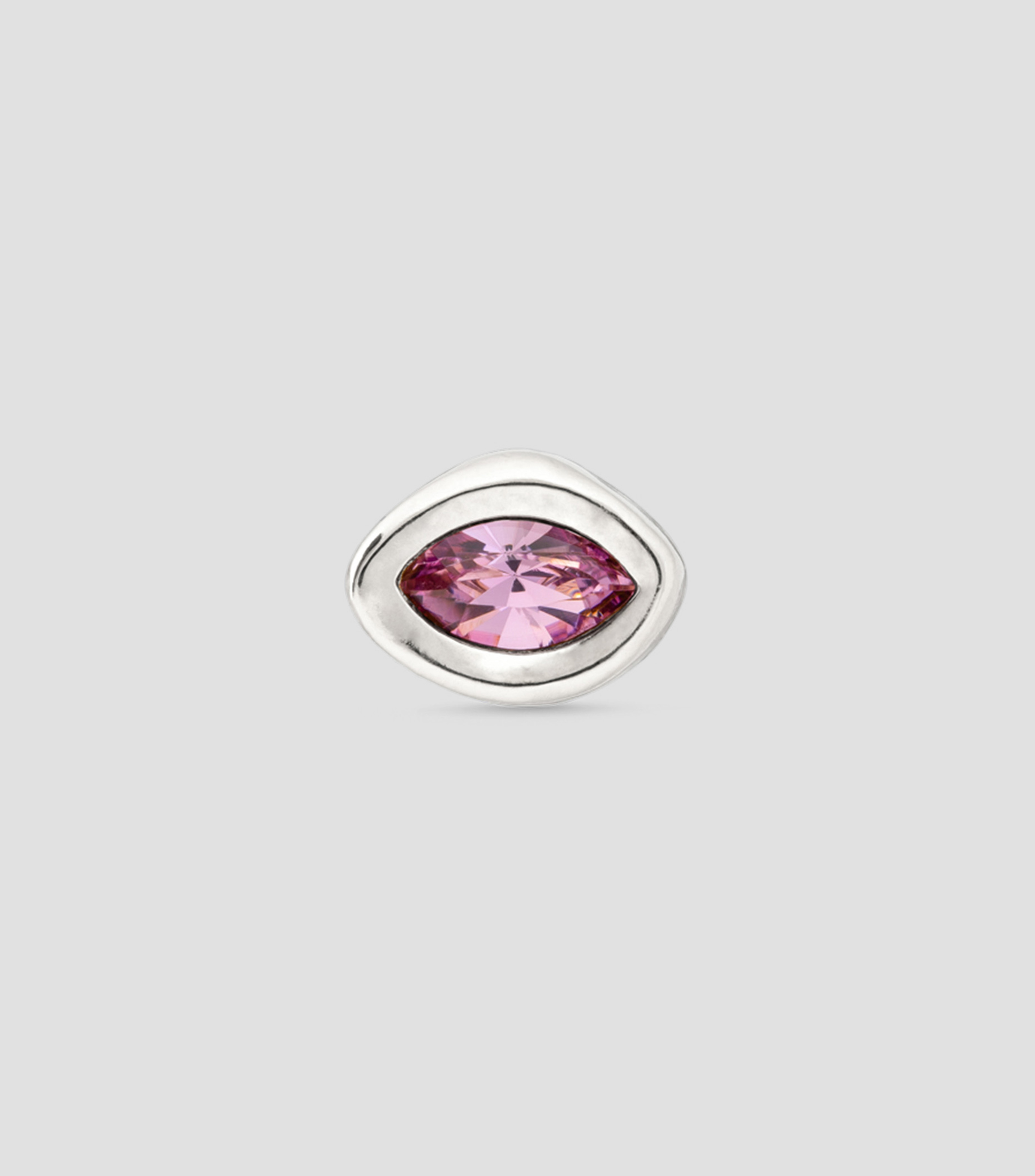 Arete en forma de ojo con cristal Mujer