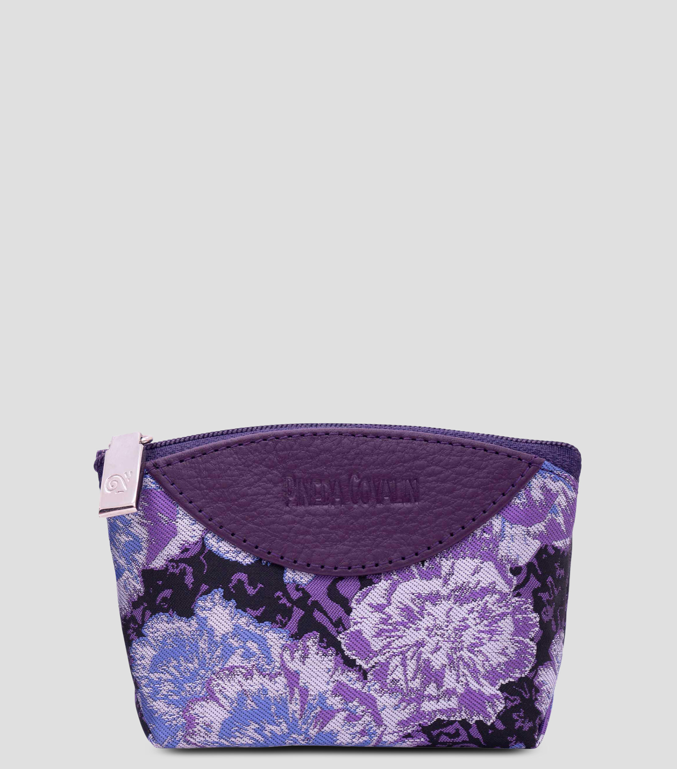 Monedero morado Cempasúchil estampado Mujer