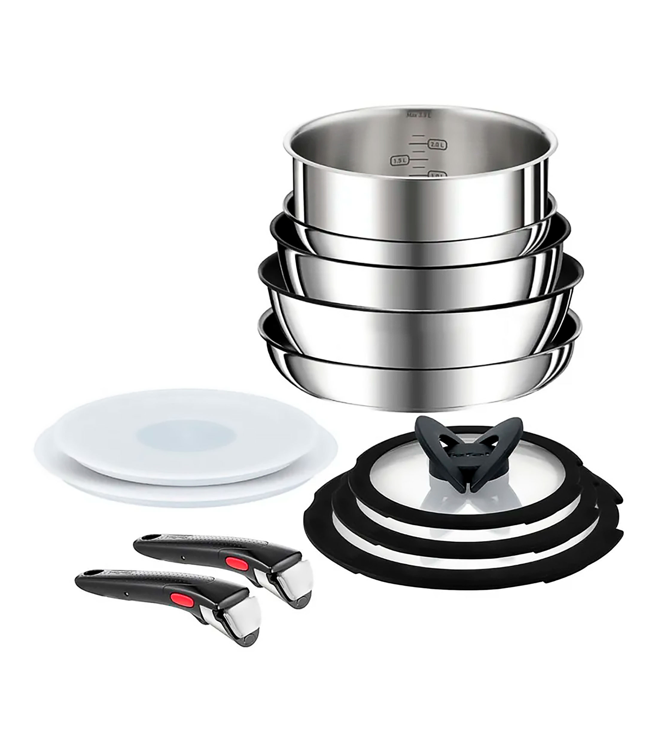 Batería de Cocina en acero inoxidable Ingenio 12 piezas