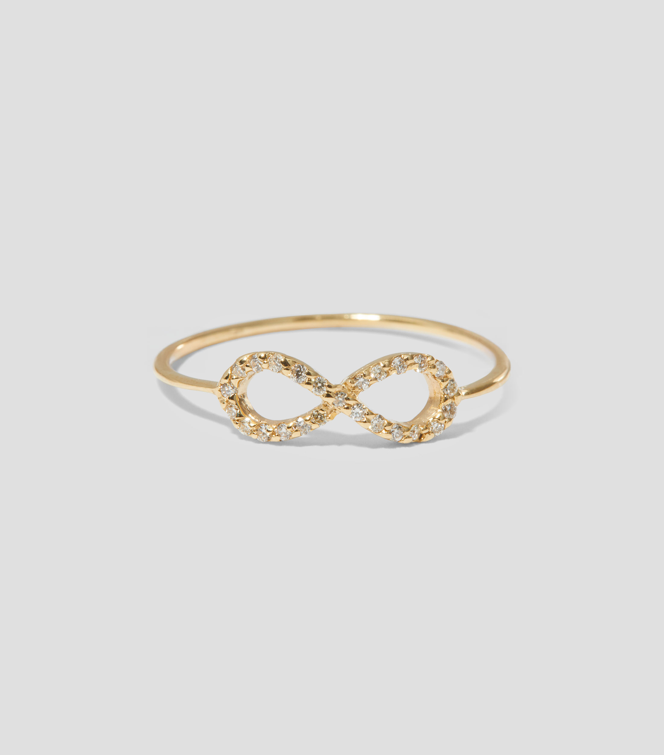 Anillo Infinito en oro de 14 kilates Mujer