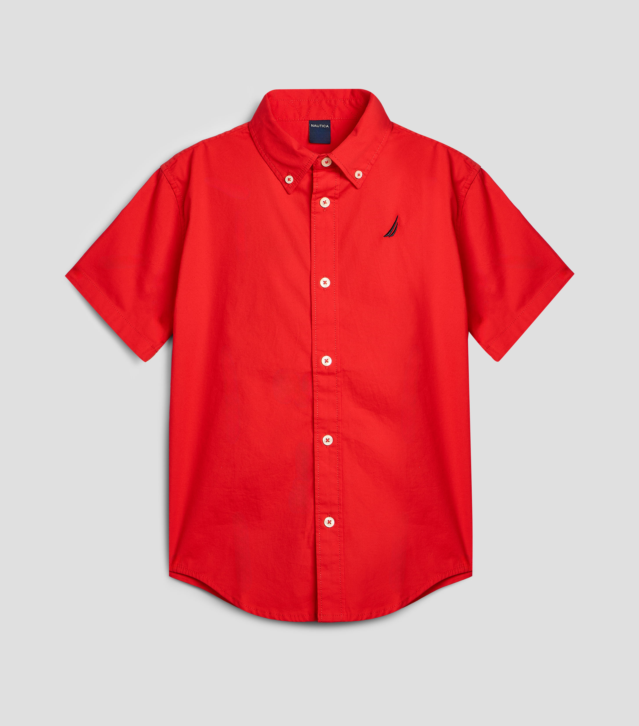Camisa lisa manga corta Niño