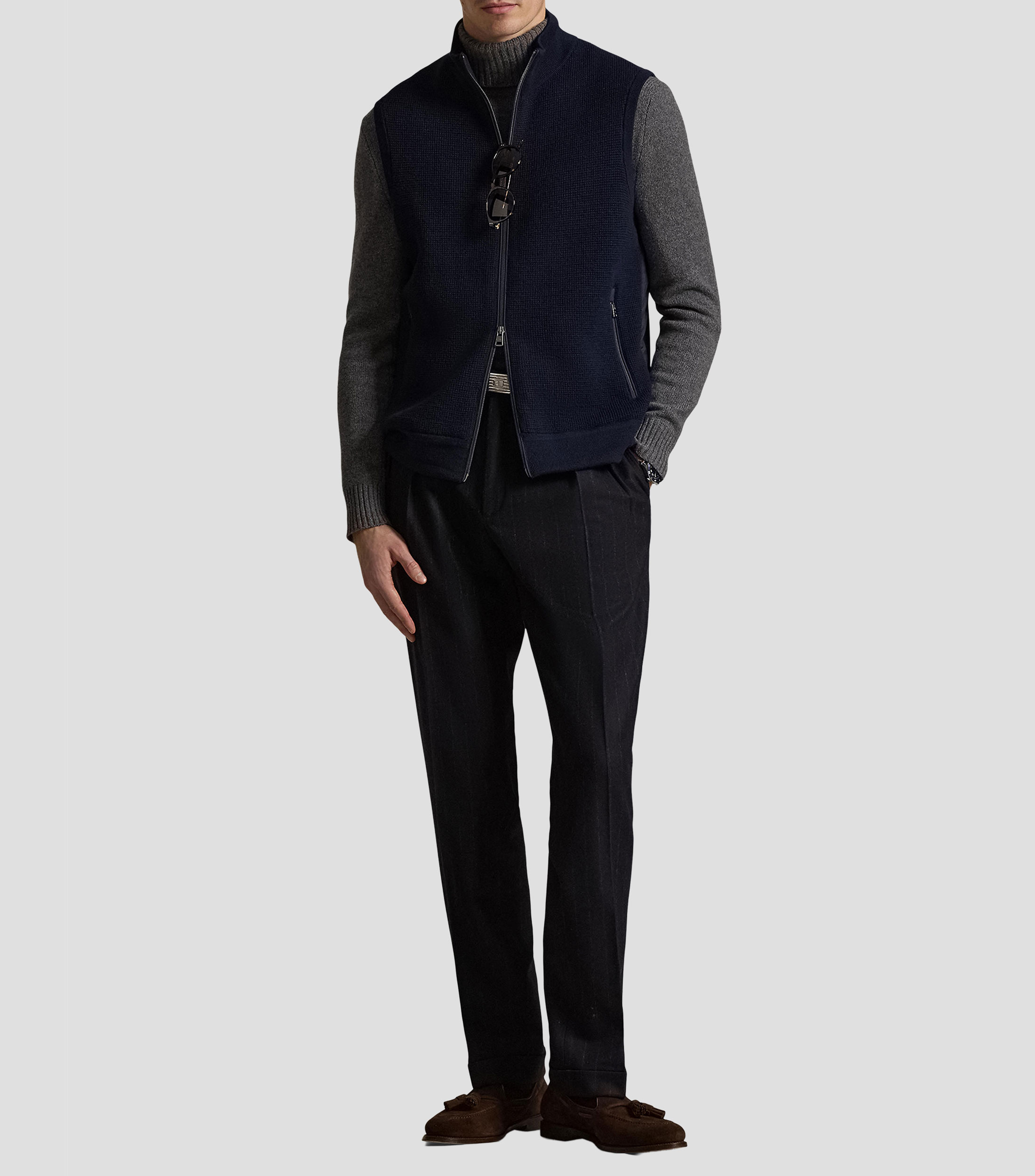 Chaleco cuello alto Hombre