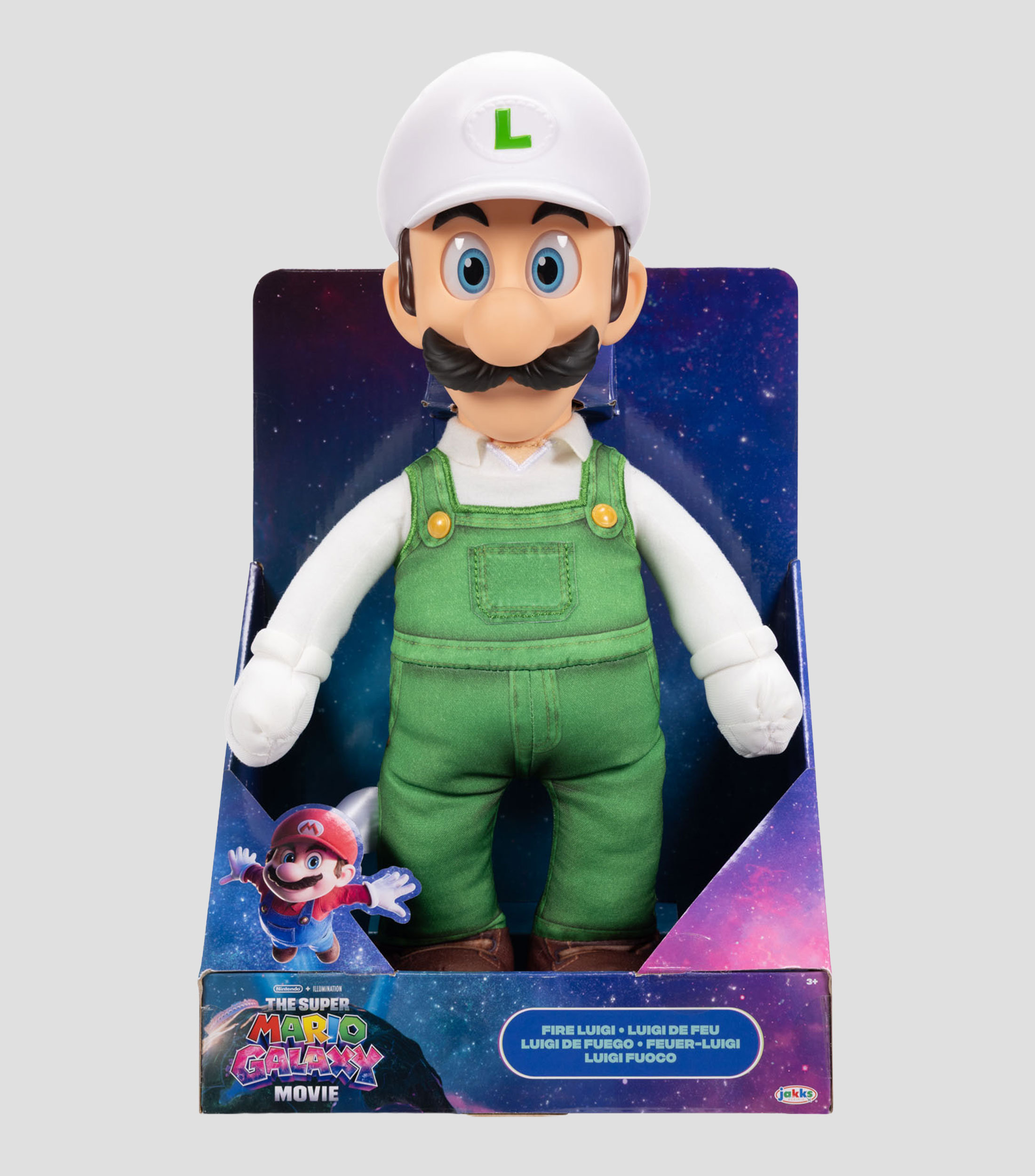 Peluche articulado The Super Mario Galaxy Movie - Luigi de Fuego