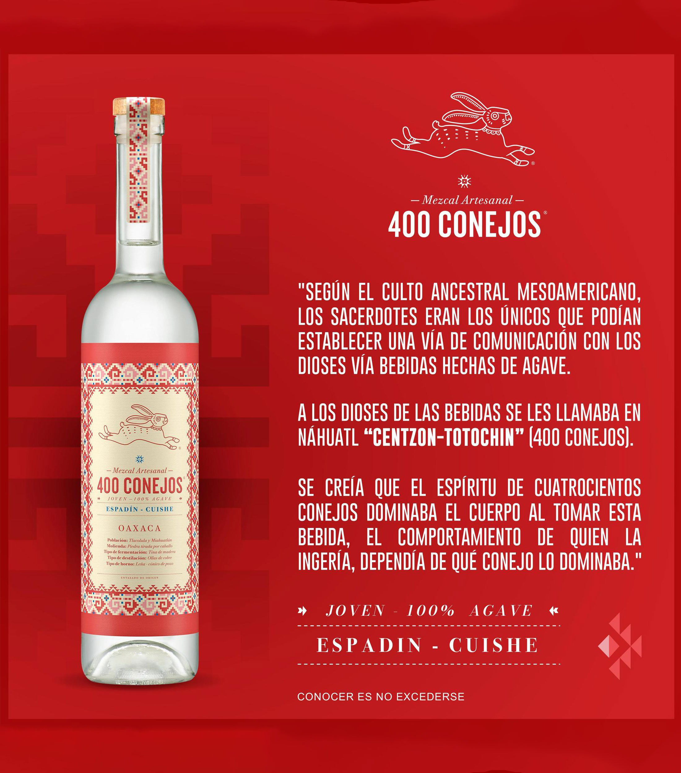 Mezcal Artesanal Espadín-Cuishe, 700 ml
