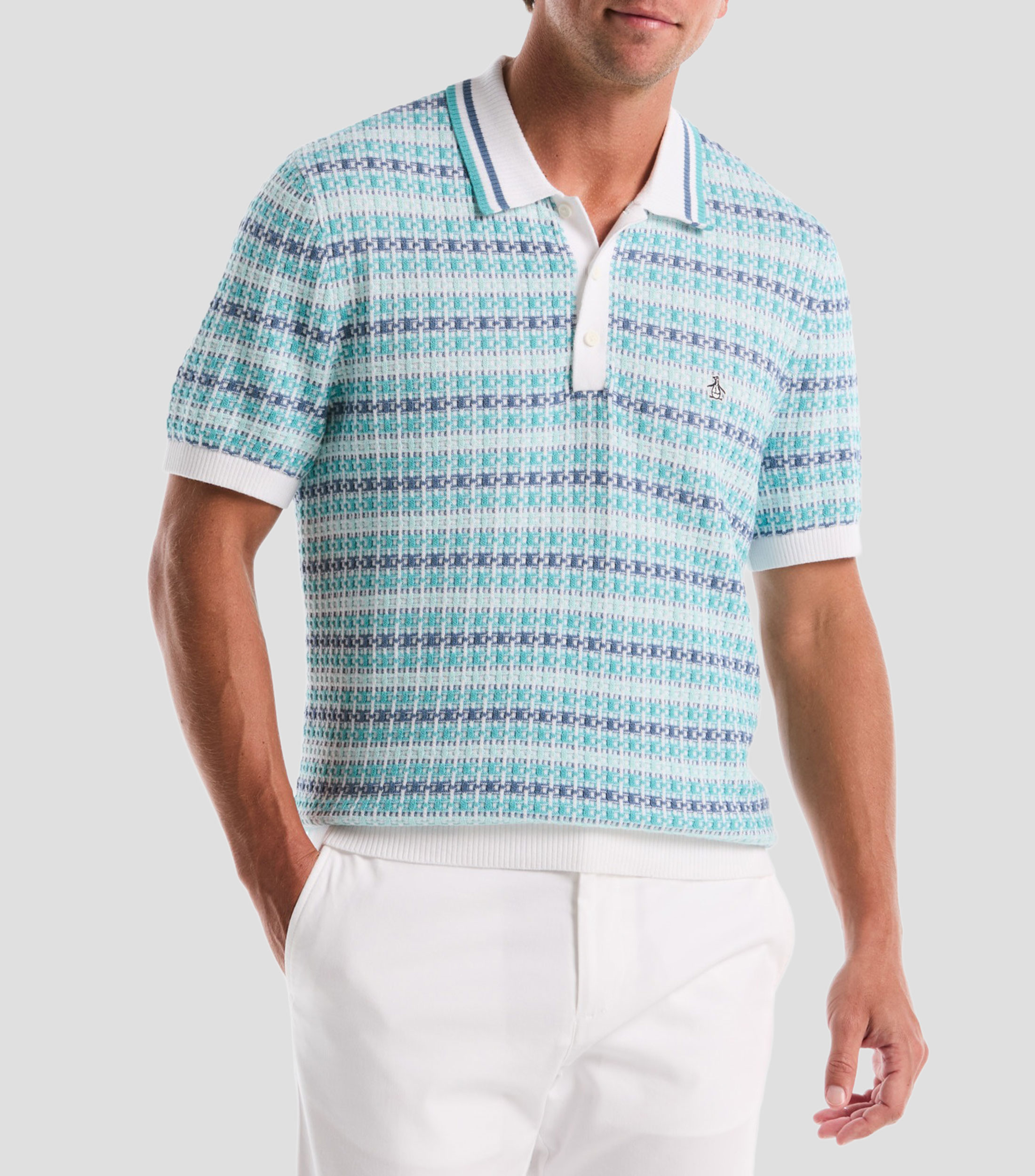 Playera tipo polo manga corta fantasía Hombre