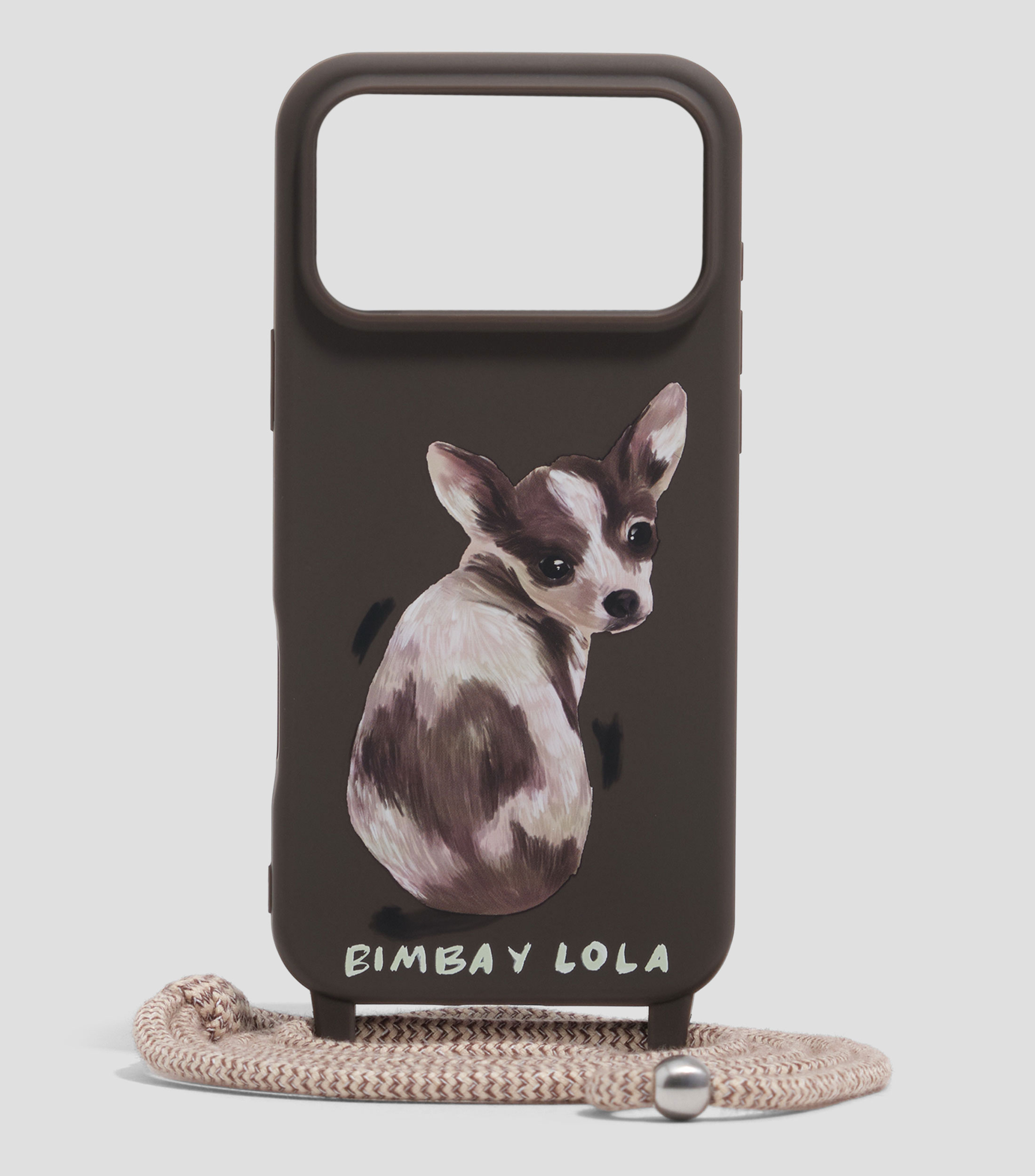 Funda rígida iPhone 17 Pro Max Chihuahua Chocolate