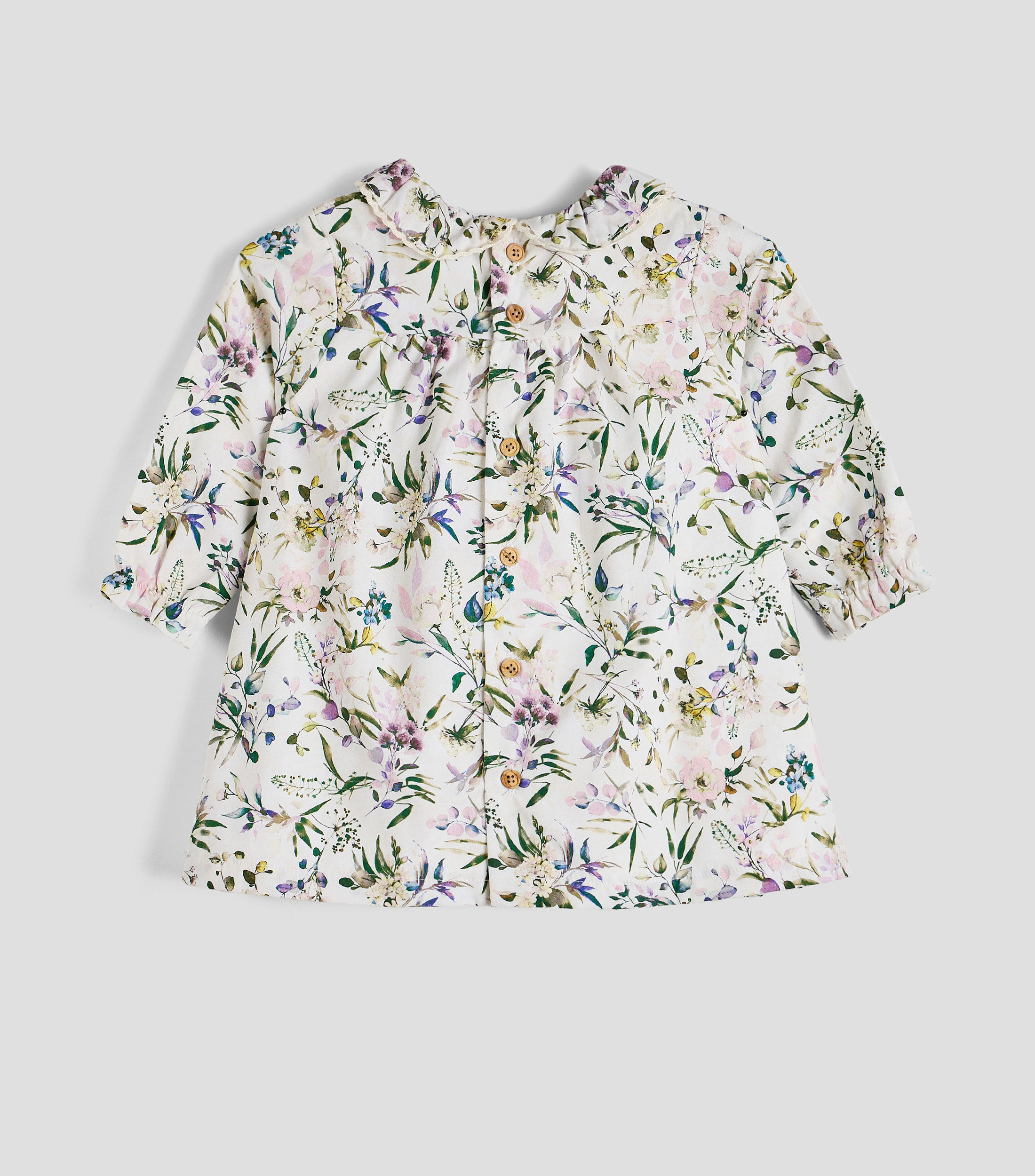 Vestido con manga larga estampado Bebé