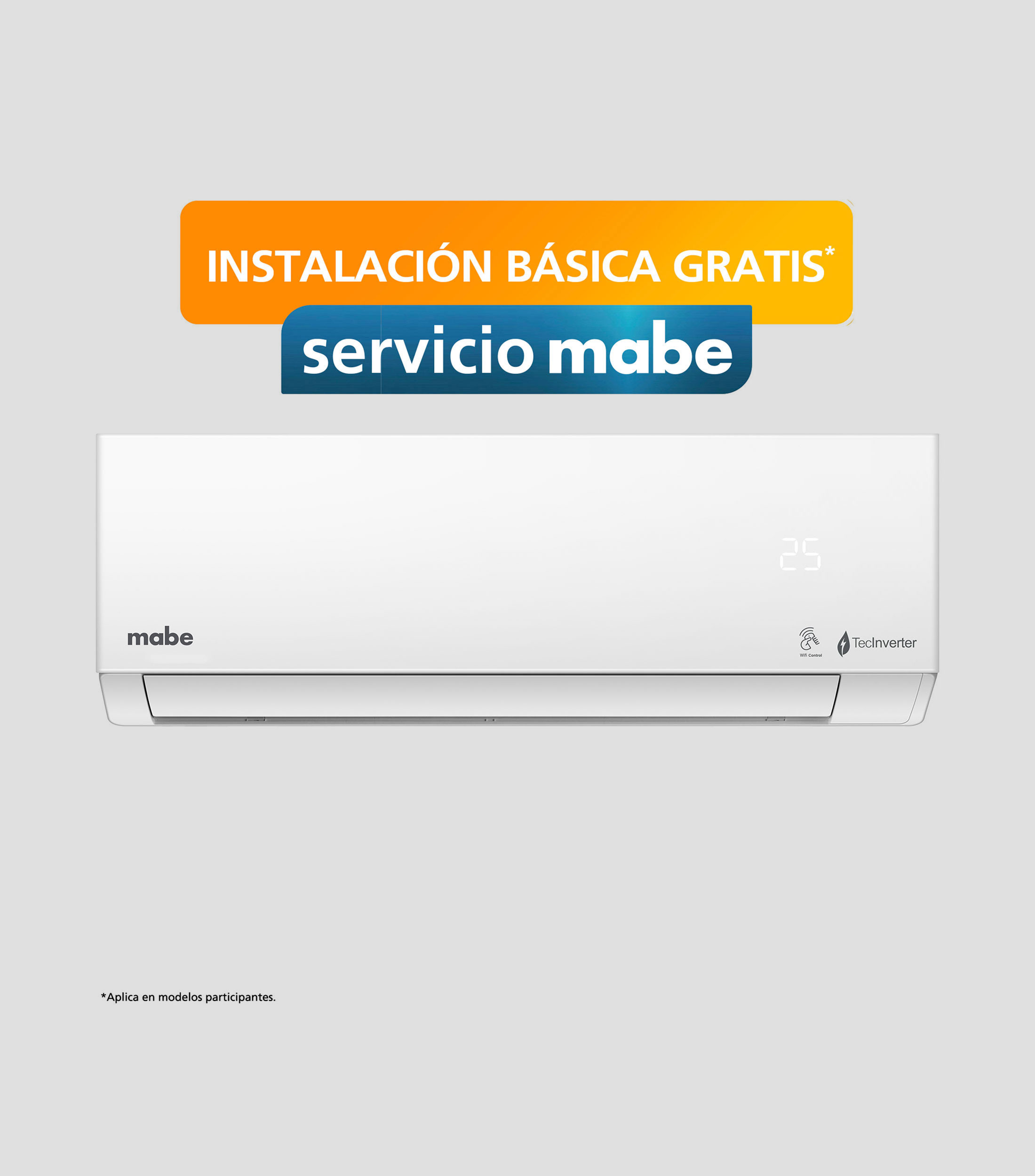 Aire acondicionado Minisplit Inverter 12000 BTUs, 1 tonelada, 220 V Frio