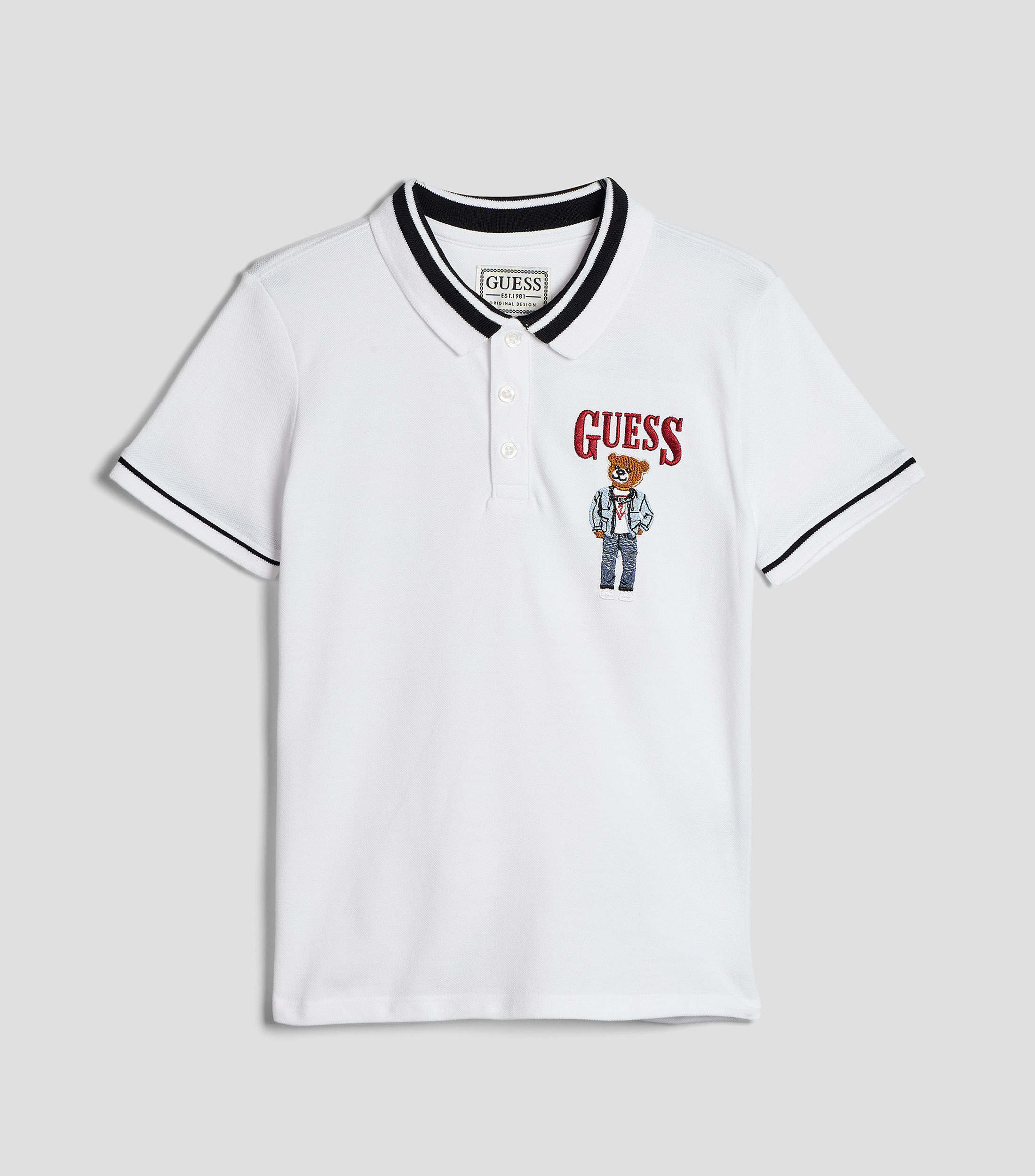 Playera tipo polo manga corta lisa Niño