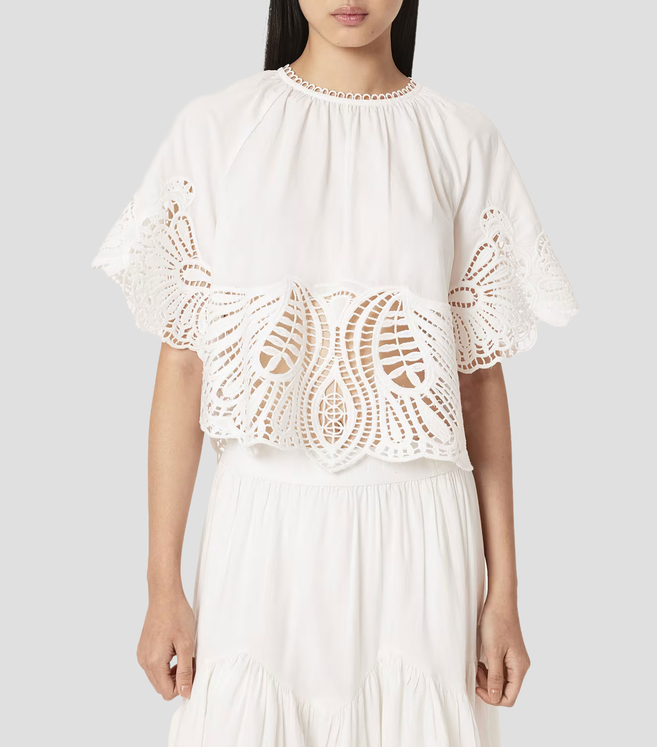 Blusa microdiseño manga corta Mujer