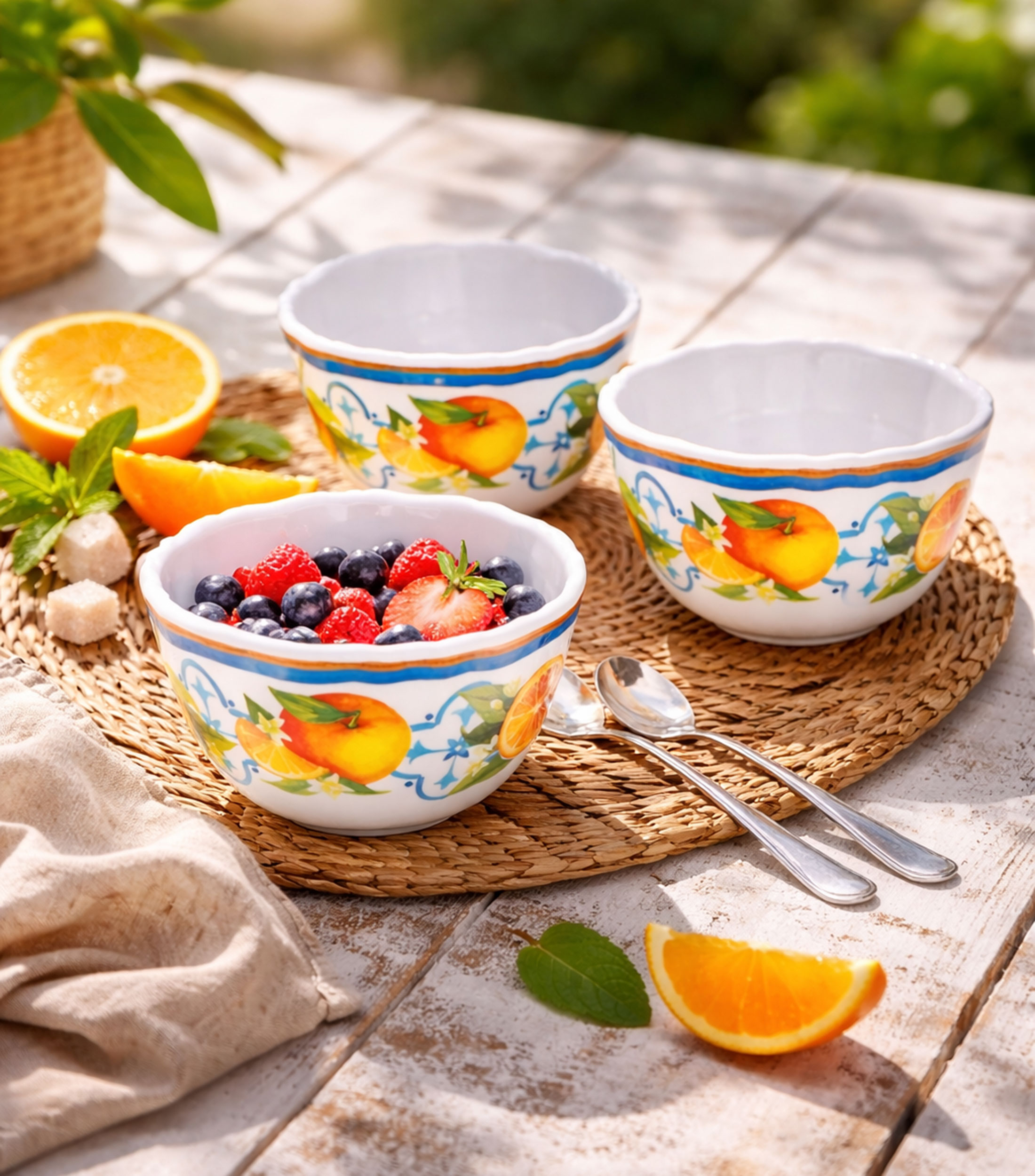 Set 4 Tazones para Postre Valencia