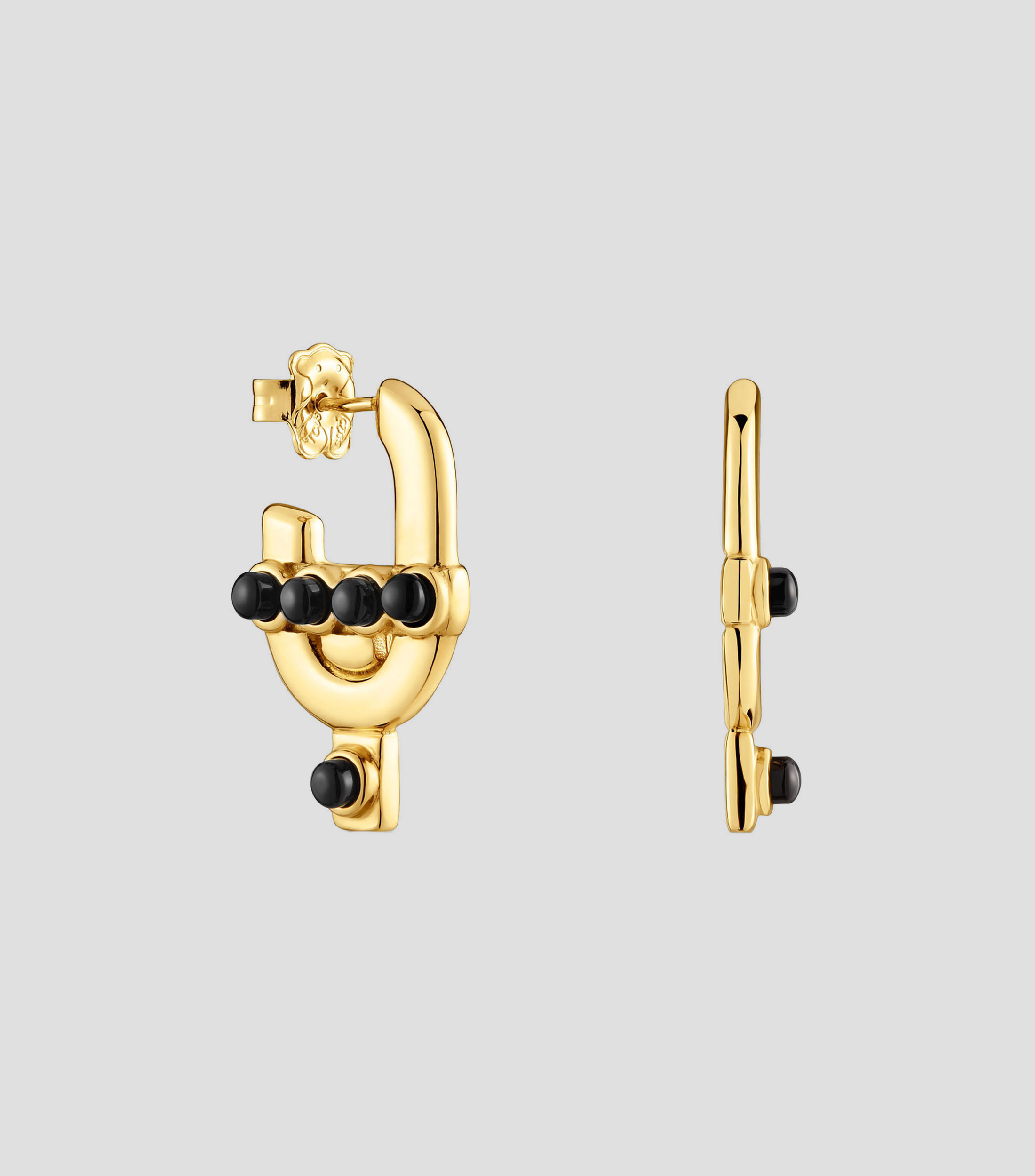 Aretes con ónix Manifesto Mujer