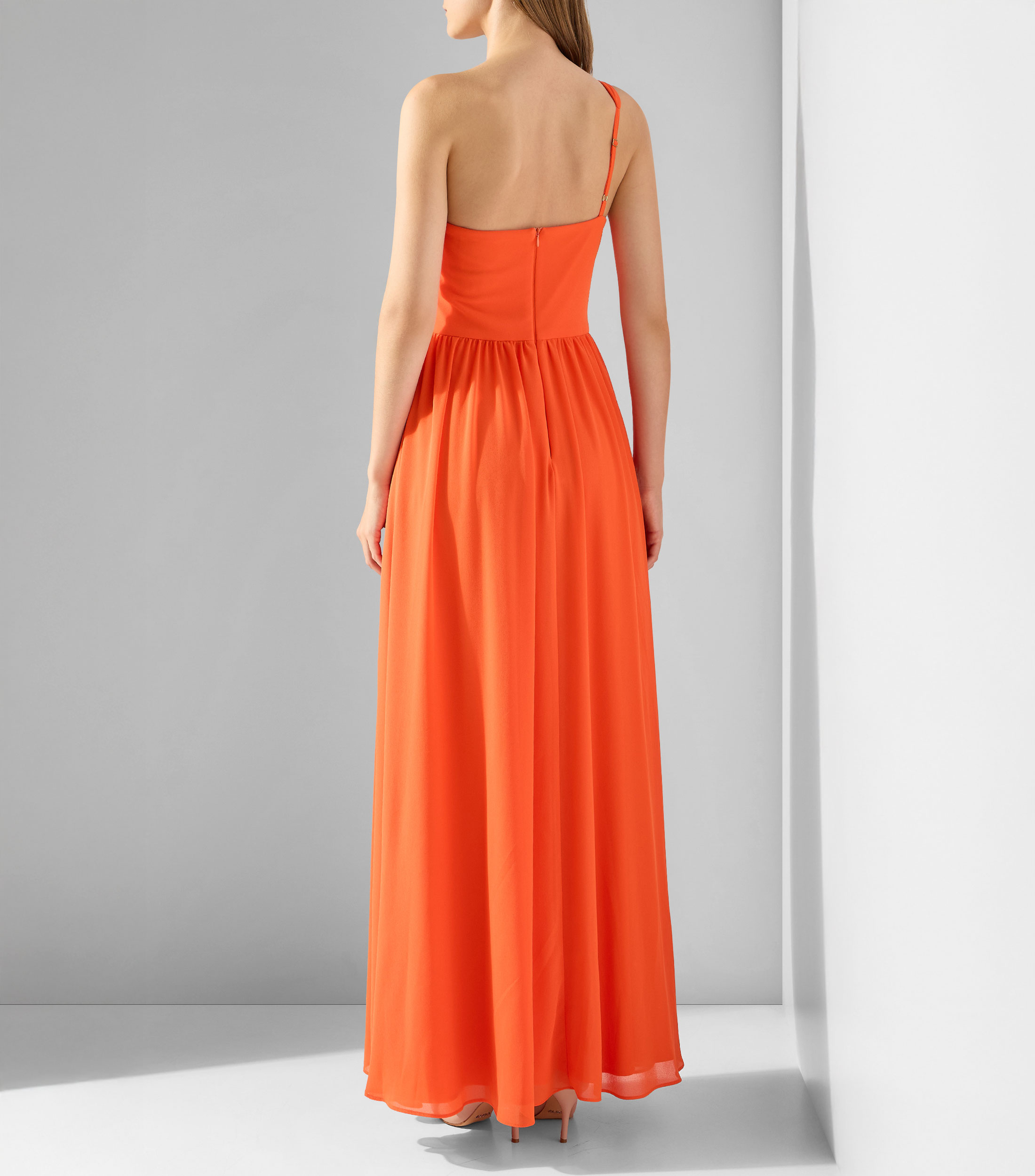 Vestido de fiesta largo liso Mujer