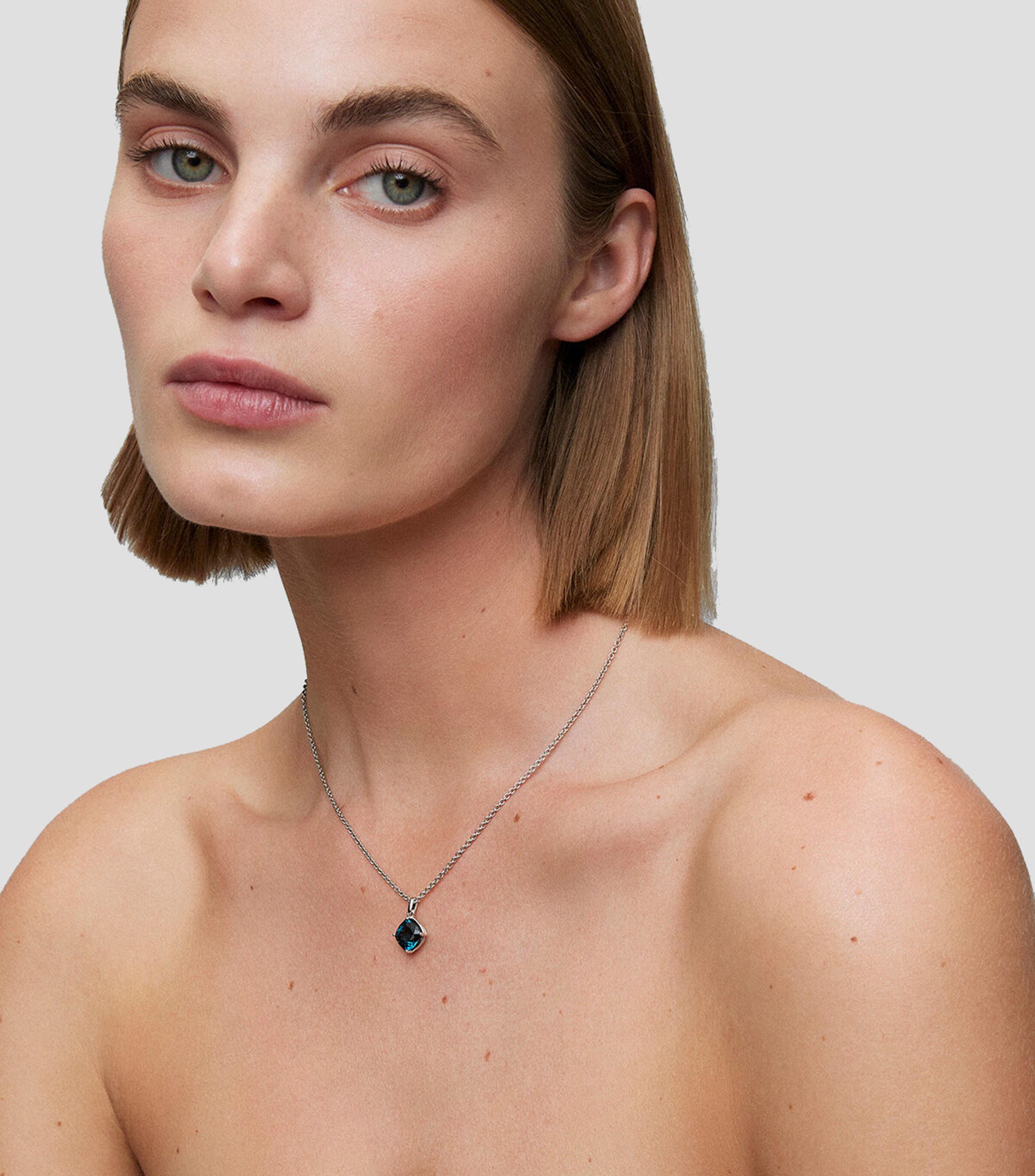 Collar en plata .925 con topacio Utopian Mujer