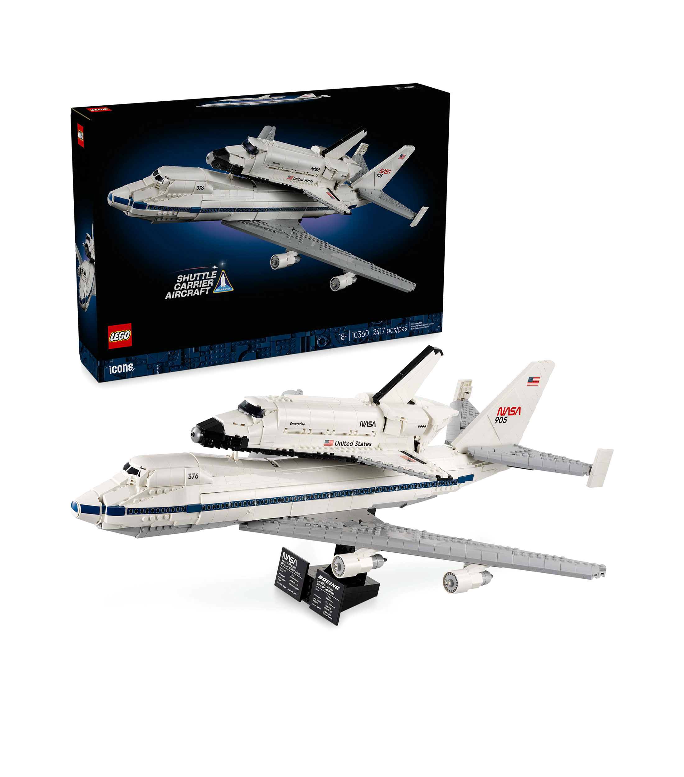 Lego Icons Shuttle Carrier Aircraft 10360