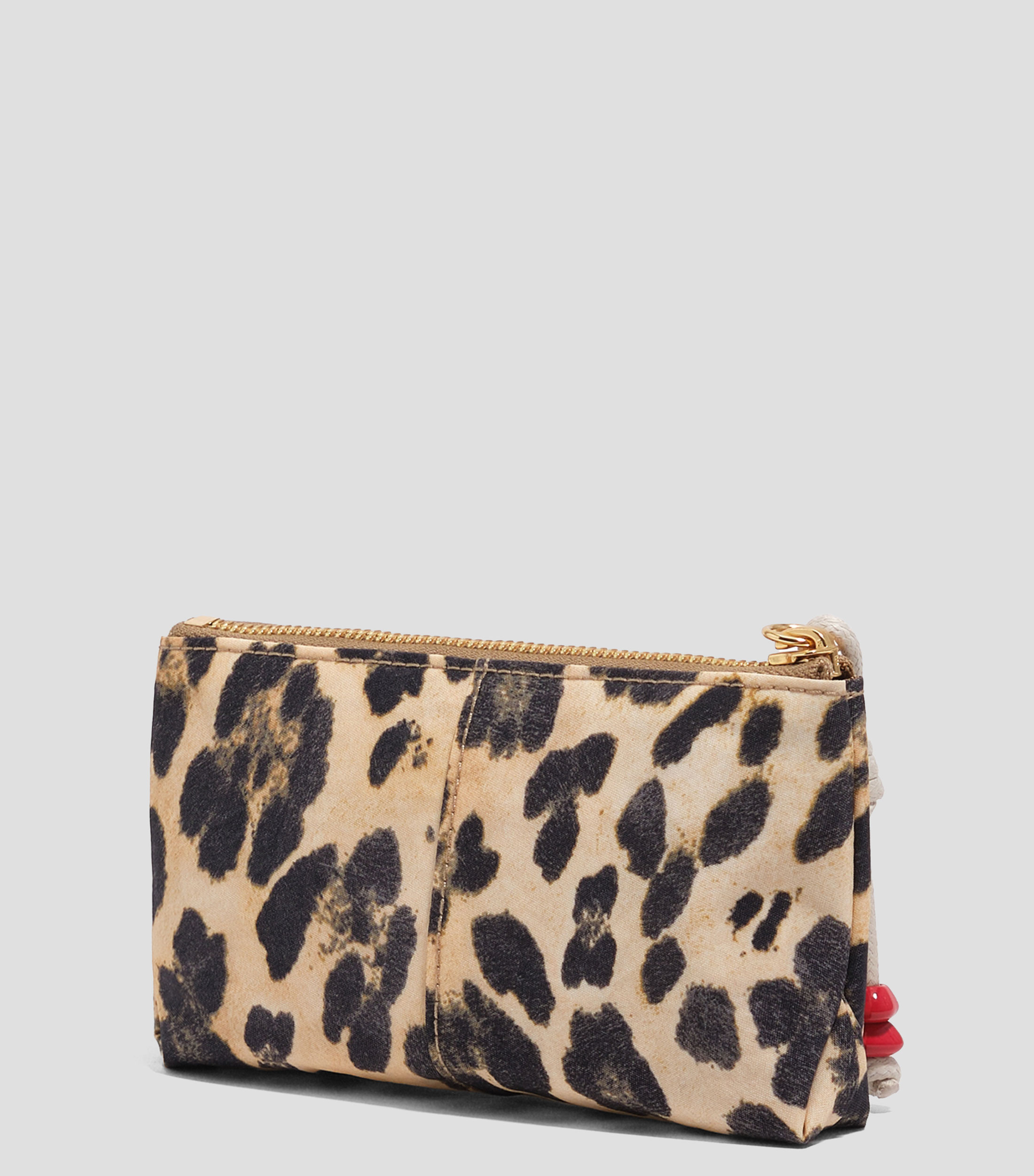 Monedero nylon leopardo natural Mujer