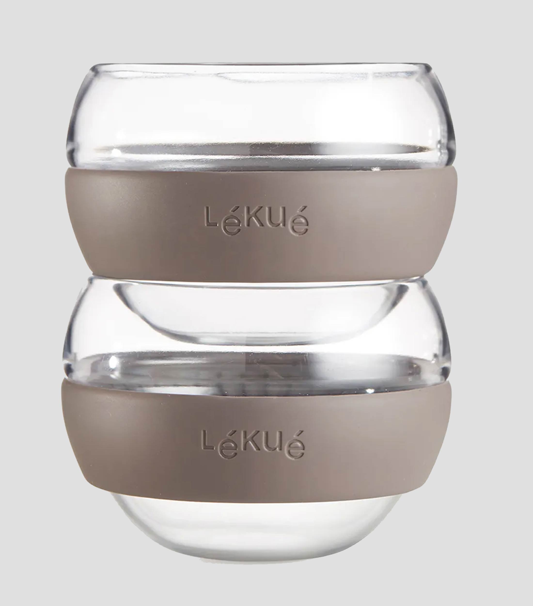 L&eacute;ku&eacute; Infusore Da T&egrave; In Vetro Borosilicato - Con Filtro A Valvola E Fascia Silicone - 500ml