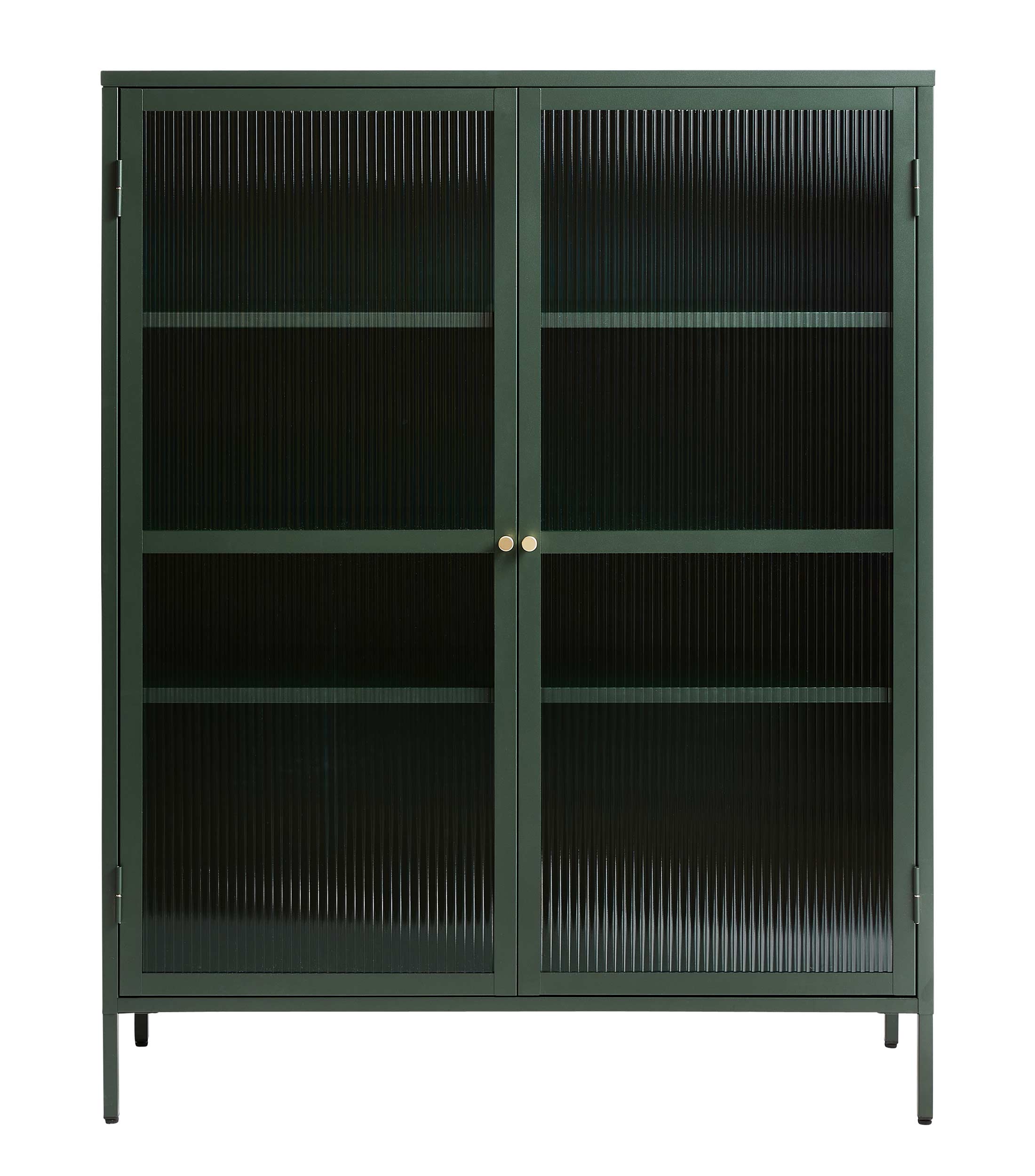 Gabinete Bronco en Metal y Vidrio Templado Verde