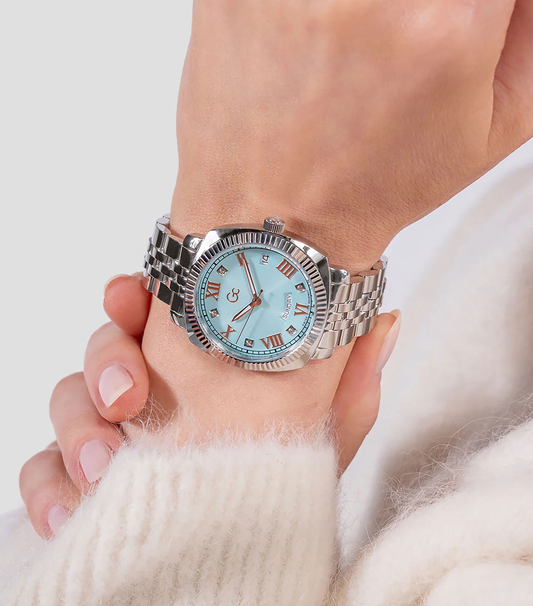 Reloj para Mujer Flair Coussin casual plateado