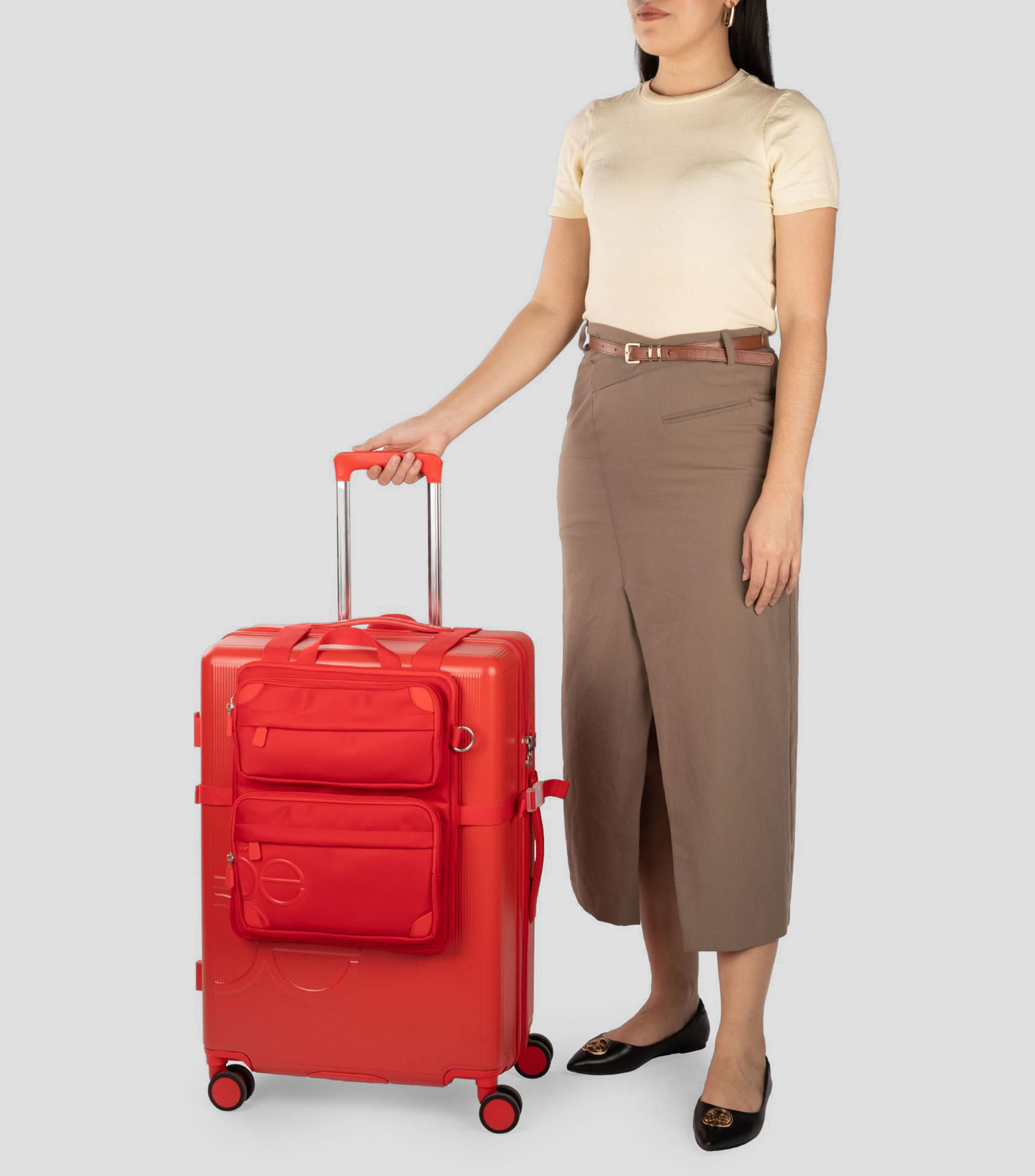 Maleta de Viaje Rigida Roja 20 Kg
