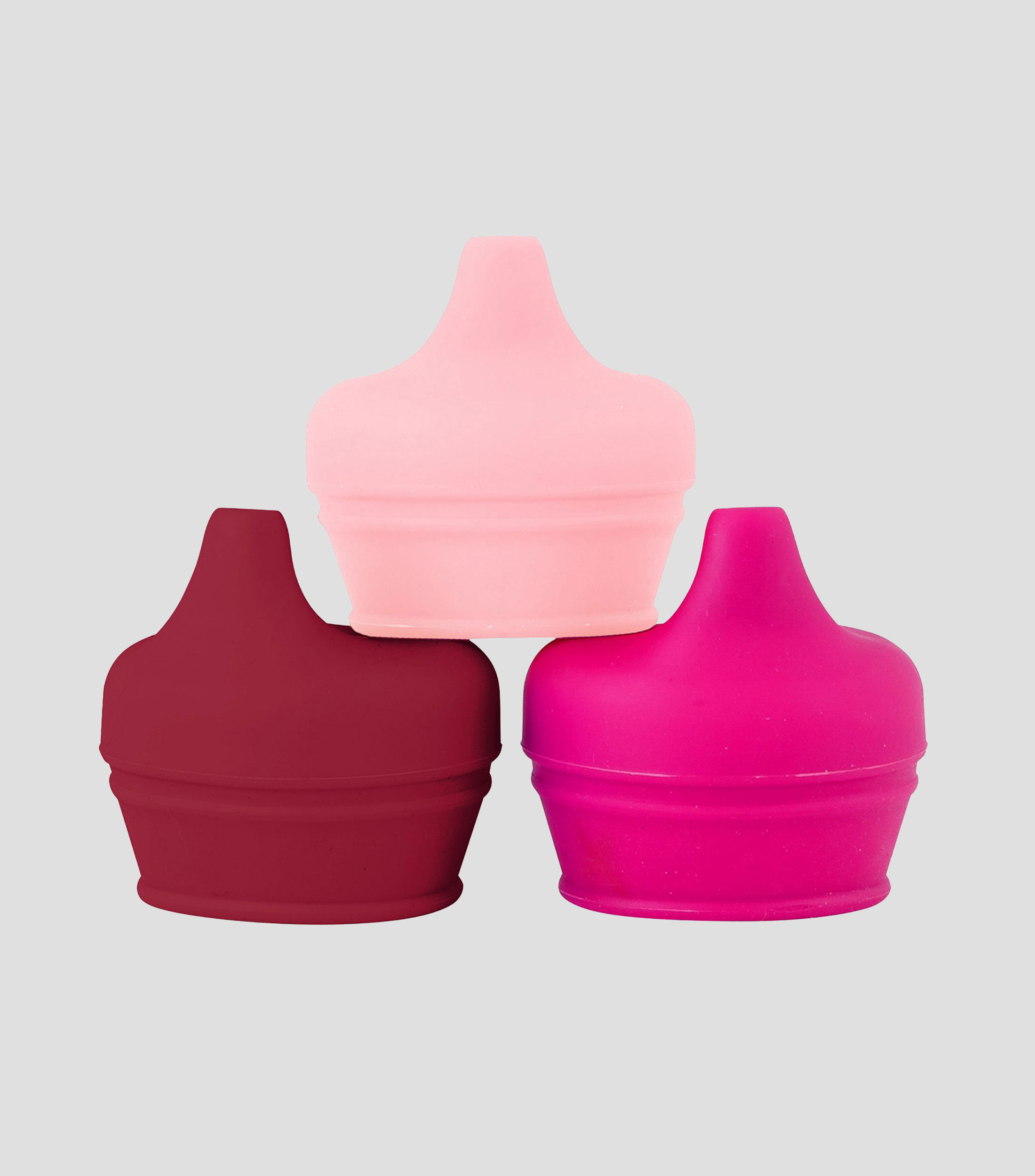 Set 3 tapas de silicón para vaso de bebé