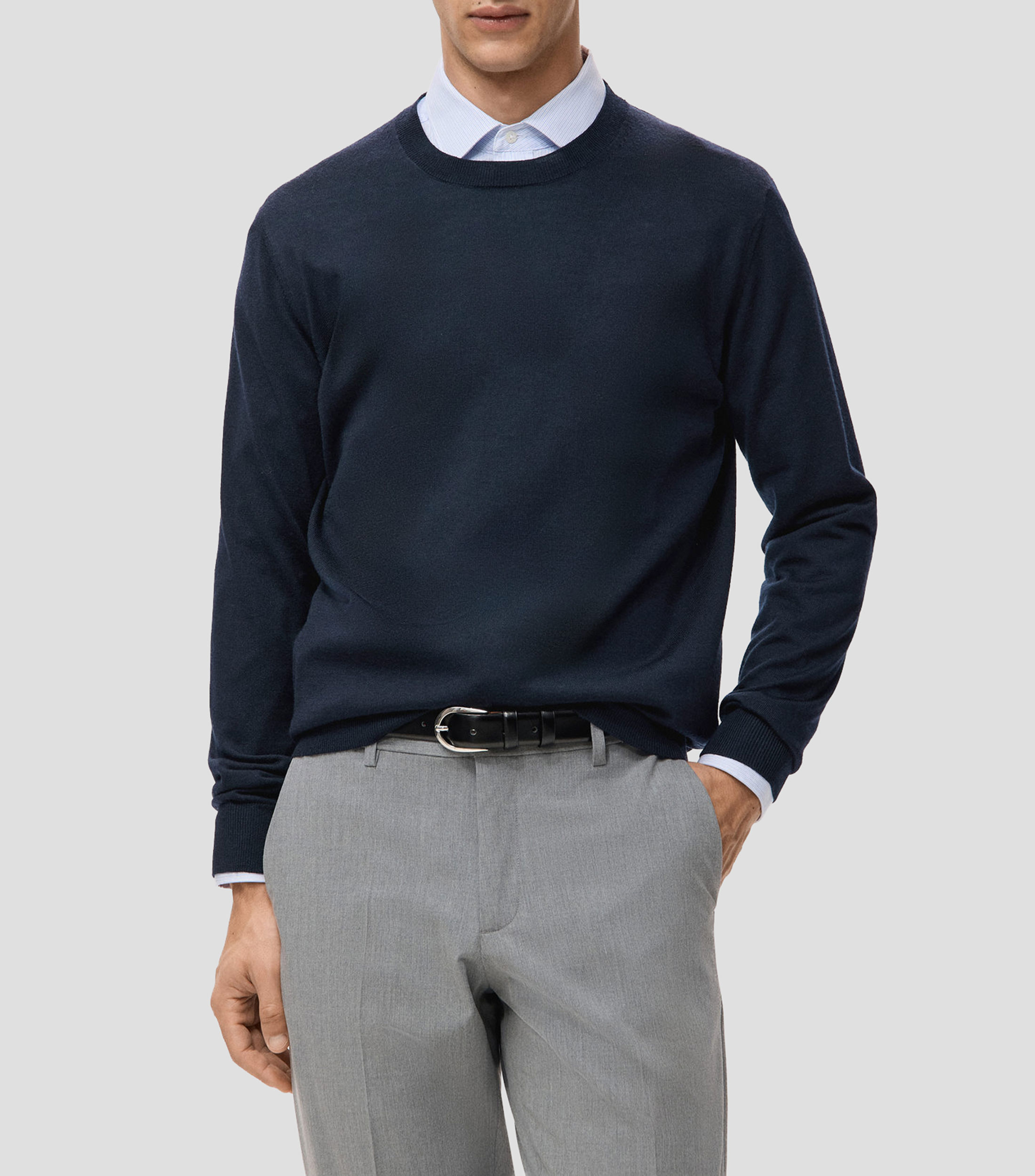 Suéter cuello redondo Hombre