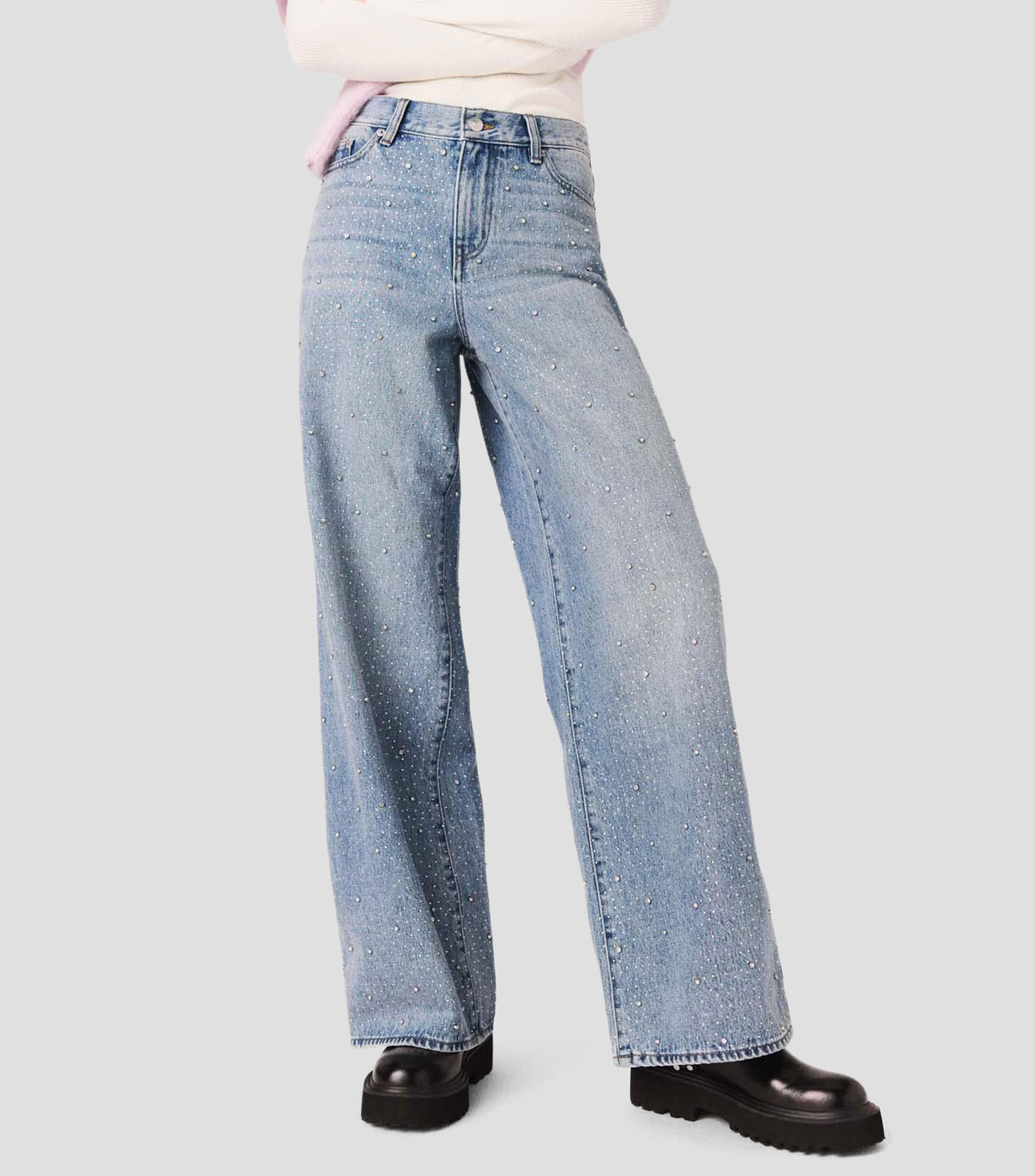 Jeans de corte amplio Mujer