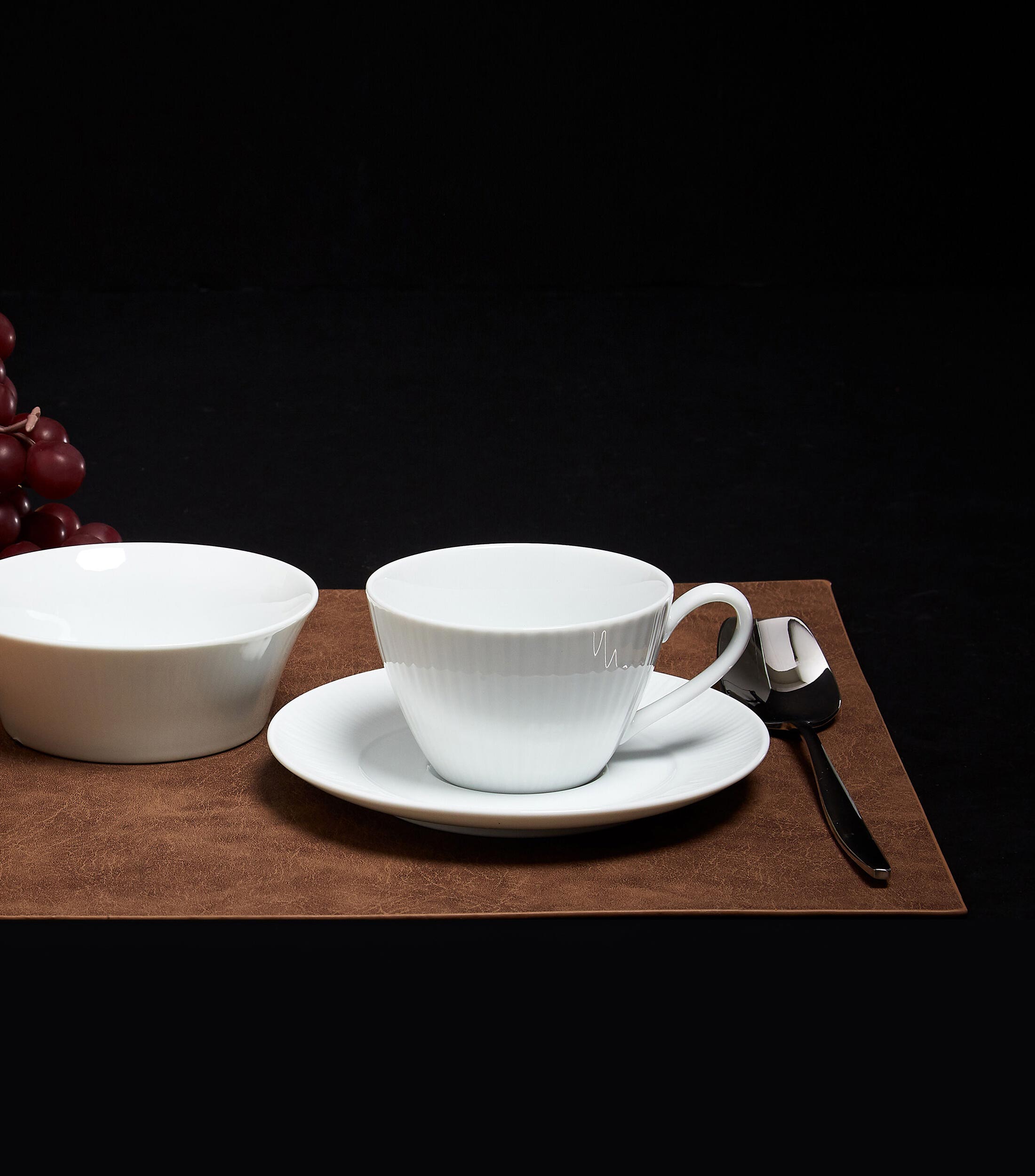 Set taza con plato Conifere