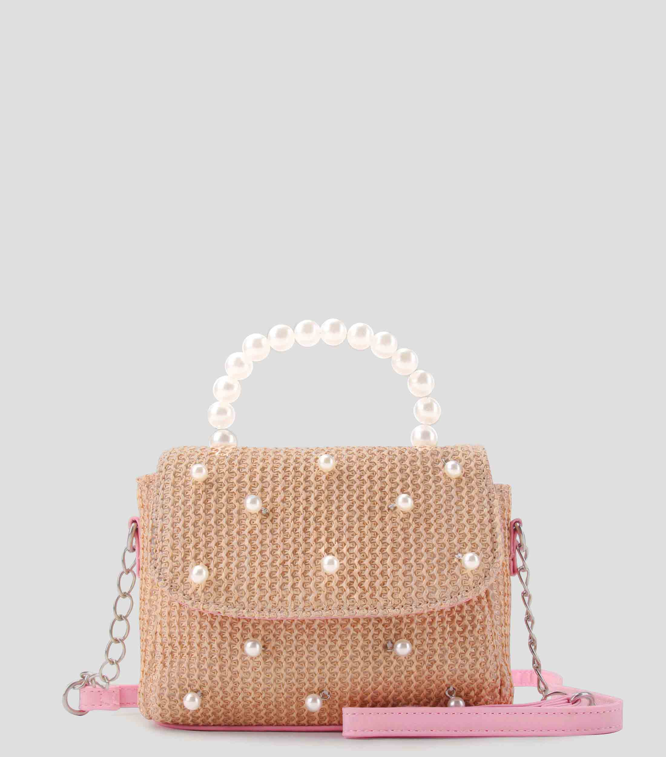 Bolsa Crossbody con Perlas Nina