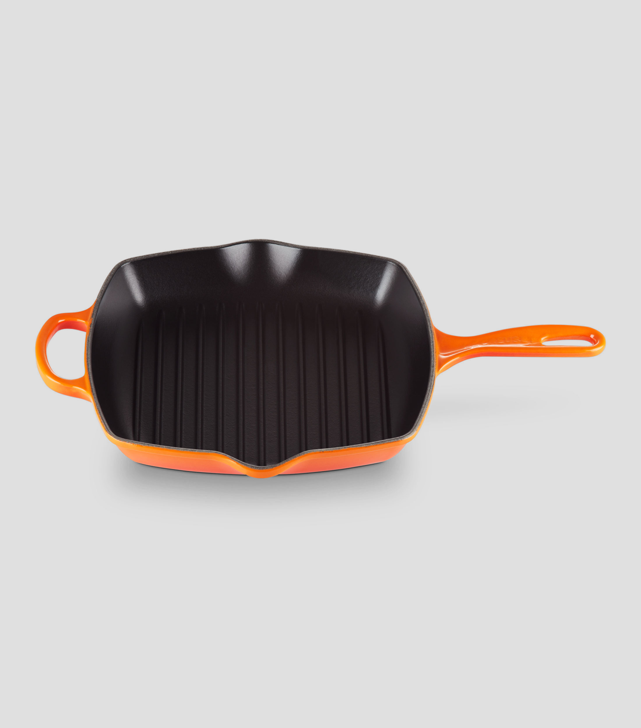 Skillet Grill en Hierro Colado Esmaltado de 26 cm Naranja Flame