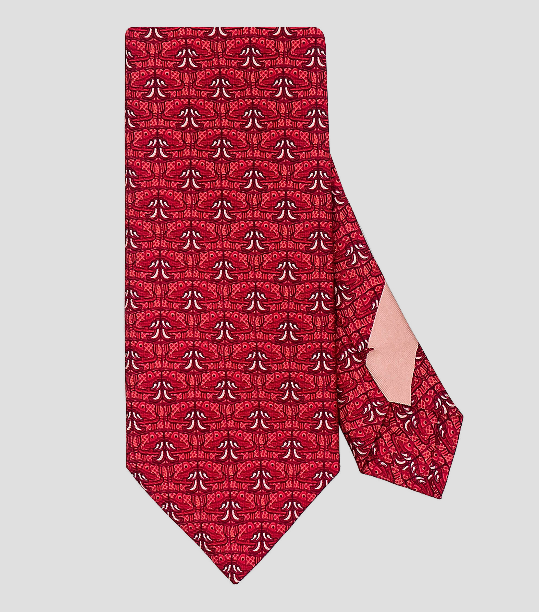 Corbata ancha en seda vino Coatlicue