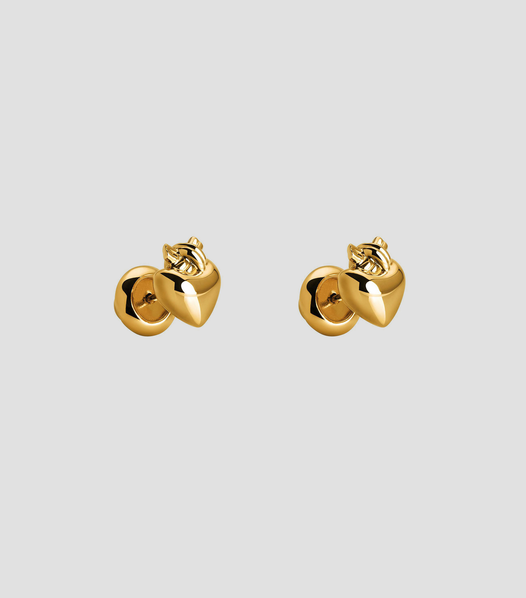 Aretes Corazon Anudado Oro