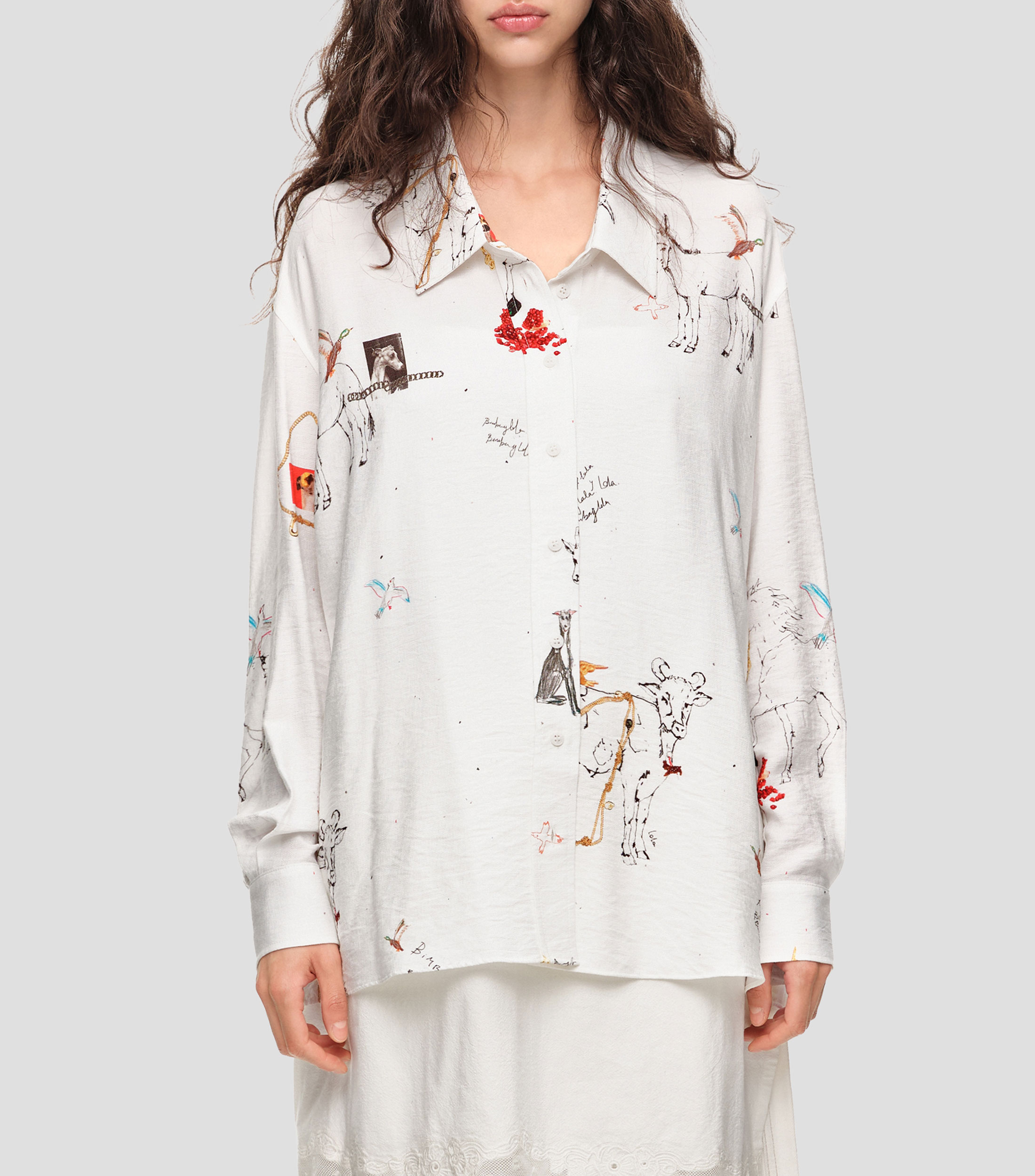 Blusa fantasía manga larga Mujer